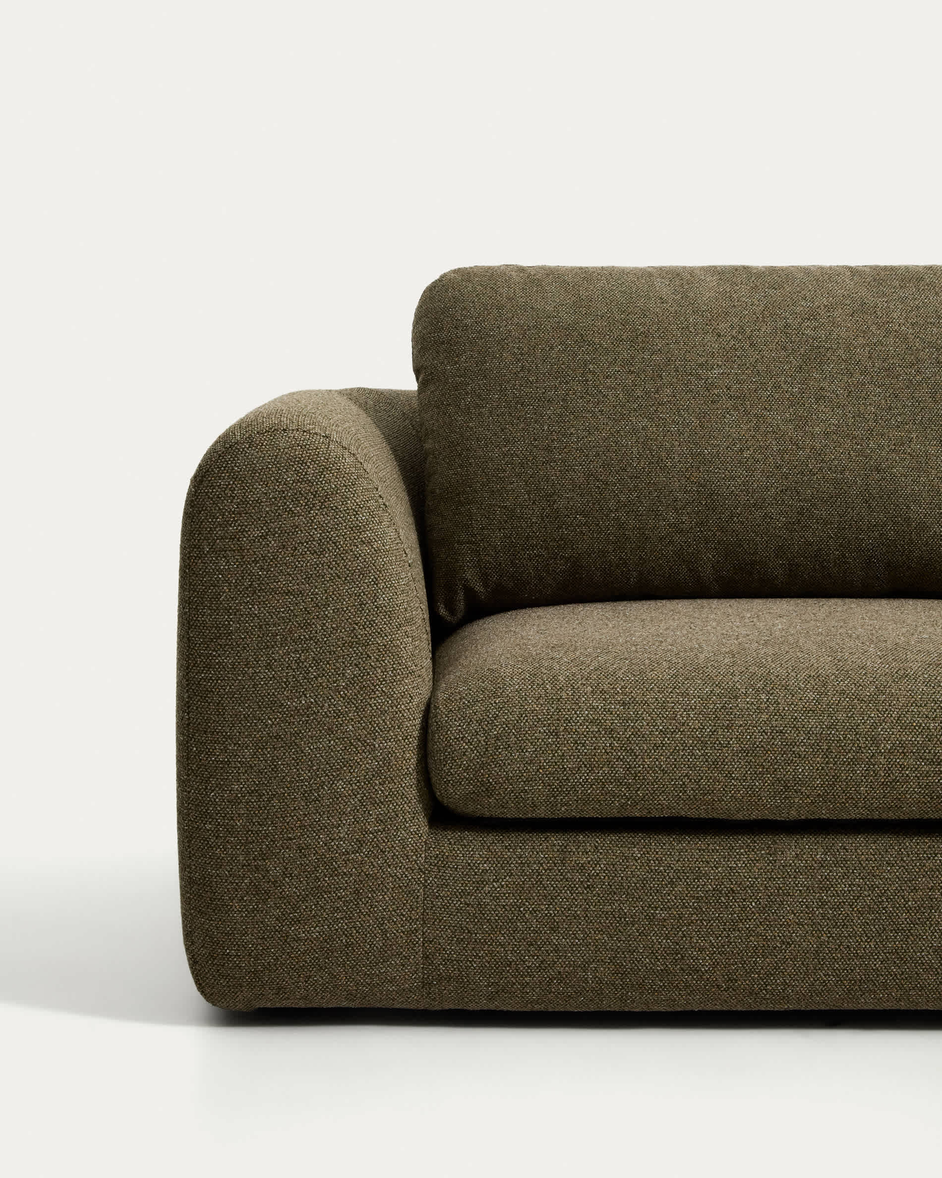 Vera olive green 5-seater corner sofa 330 x 330 cm FSC Mix Credit
