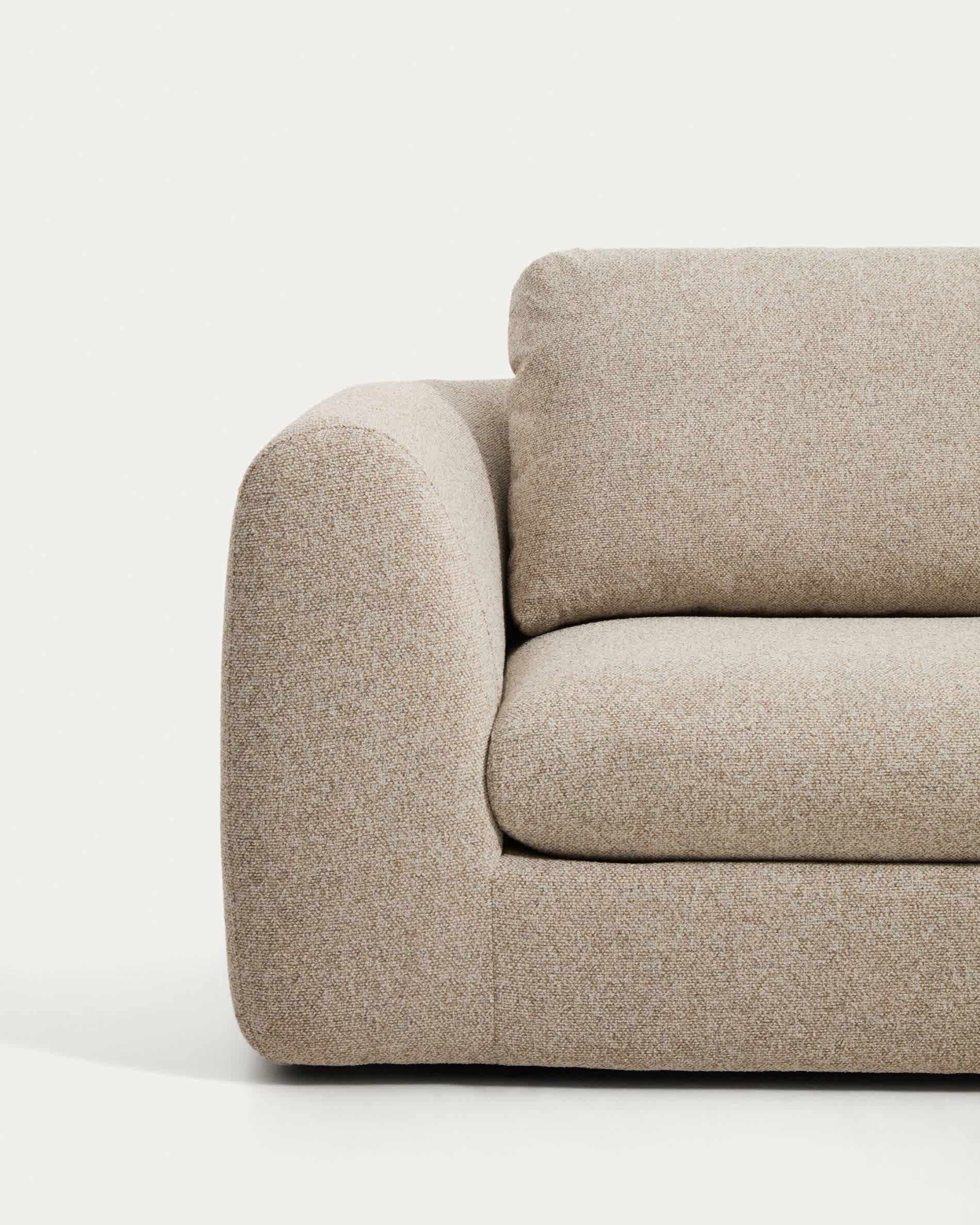 Vera beige 5-seater corner sofa with right-hand end section 330 x 245 cm FSC Mix Credit