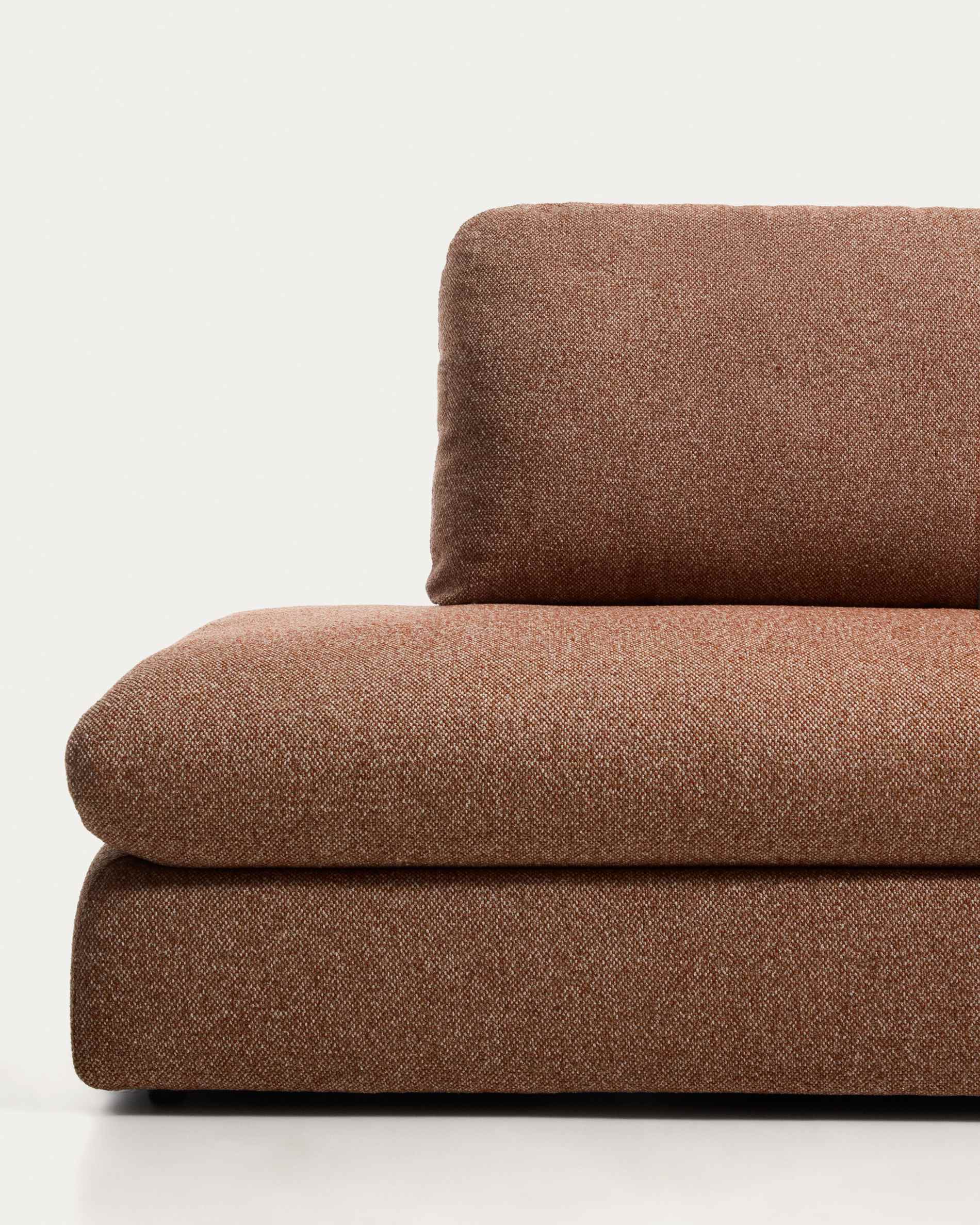 Vera terracotta 5-seater corner sofa with left-hand end section 245 x 330 cm FSC Mix Credit