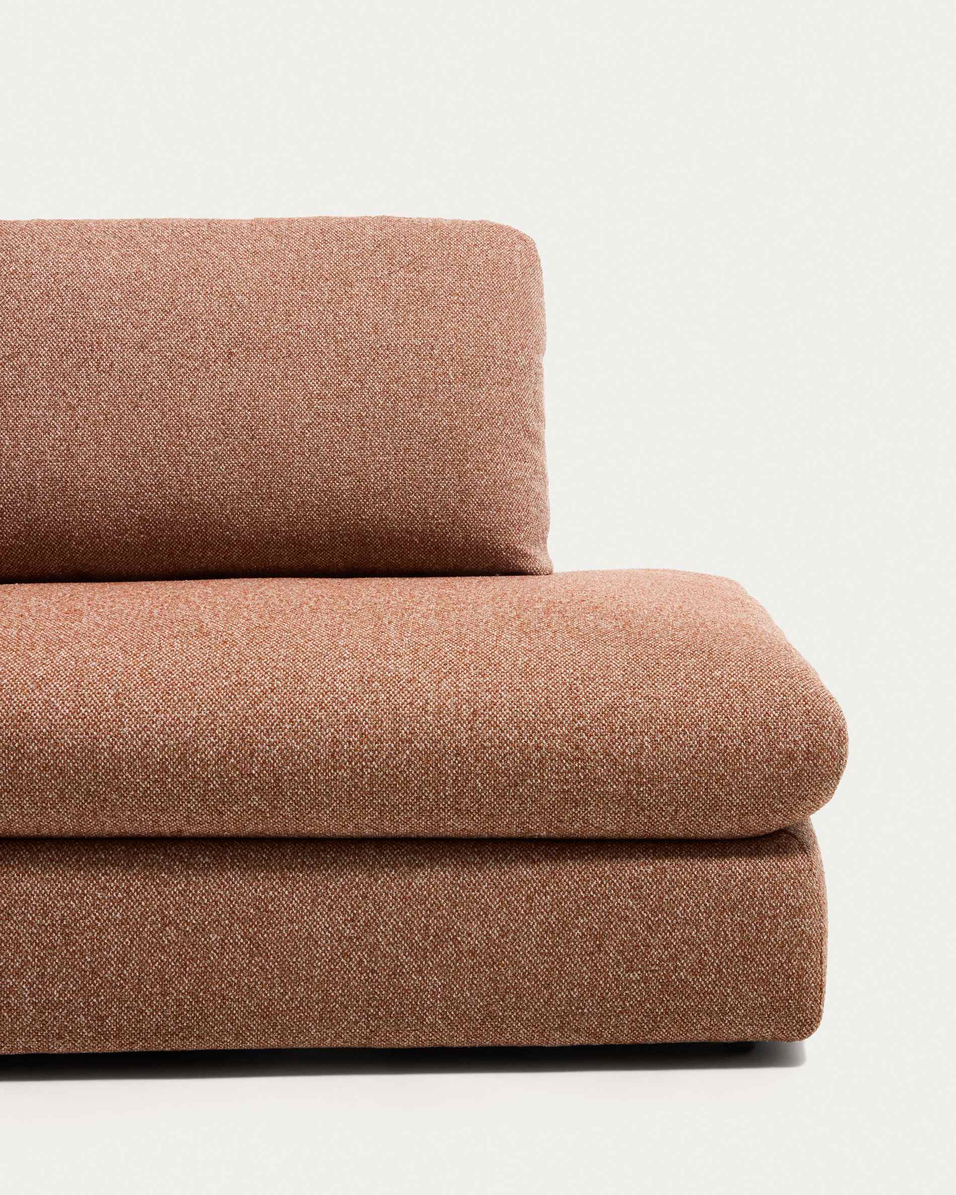 Vera terracotta 5-seater corner sofa with right-hand end section 330 x 245 cm FSC Mix Credit