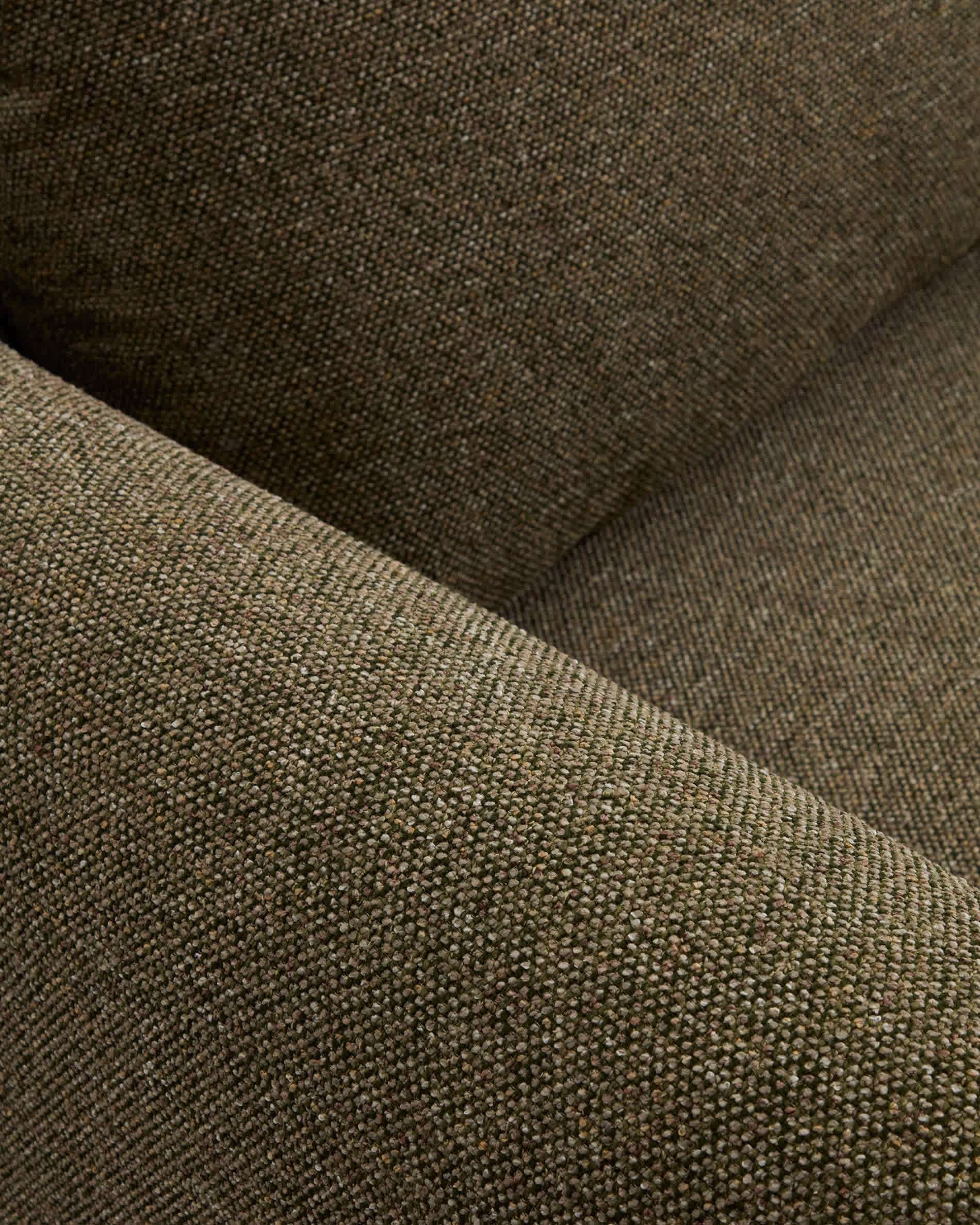 Vera olive green 5-seater corner sofa with right-hand end section 330 x 245 cm FSC Mix Credit