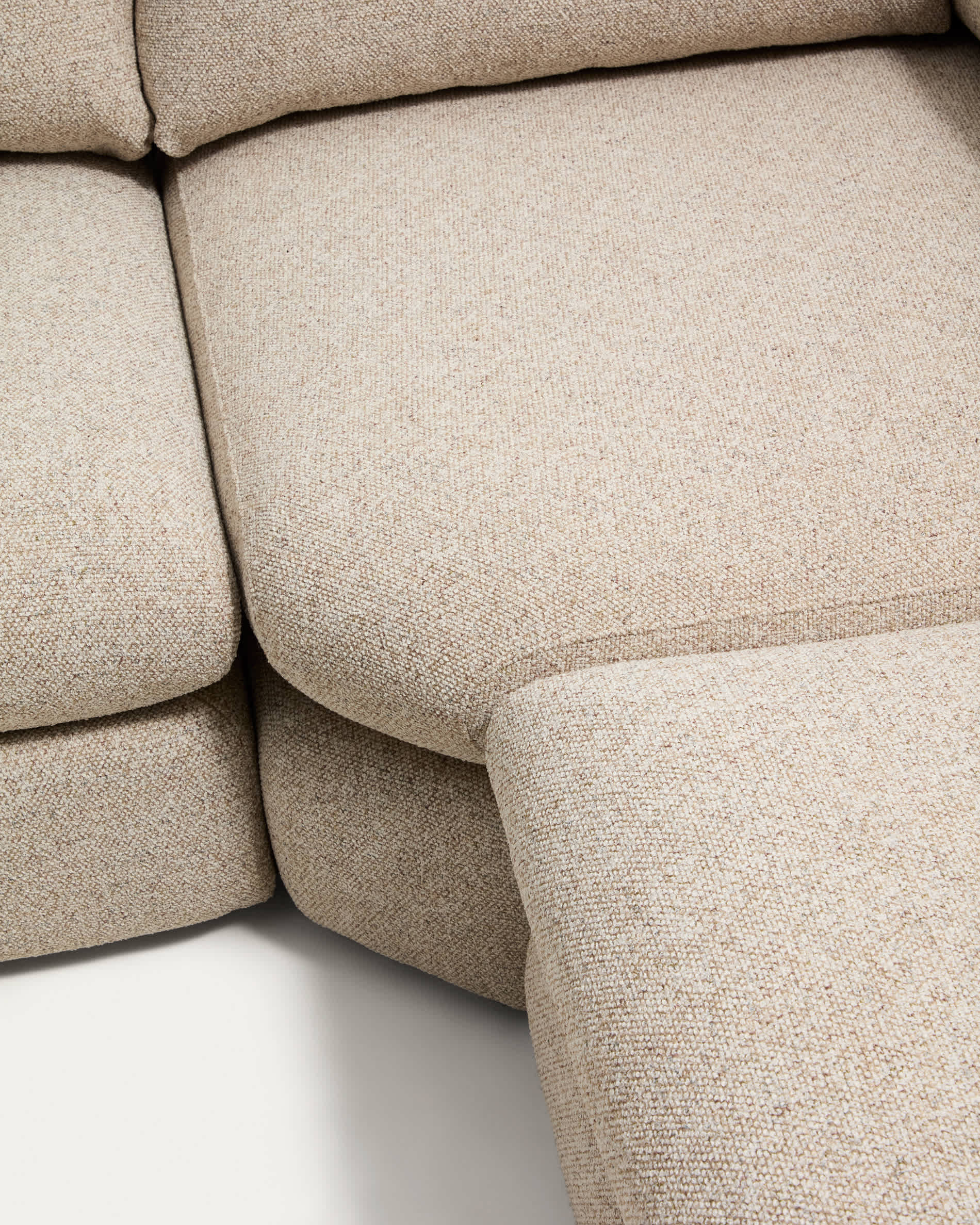 Vera beige 5-seater corner sofa left-hand end section 245 x 330 cm FSC Mix Credit