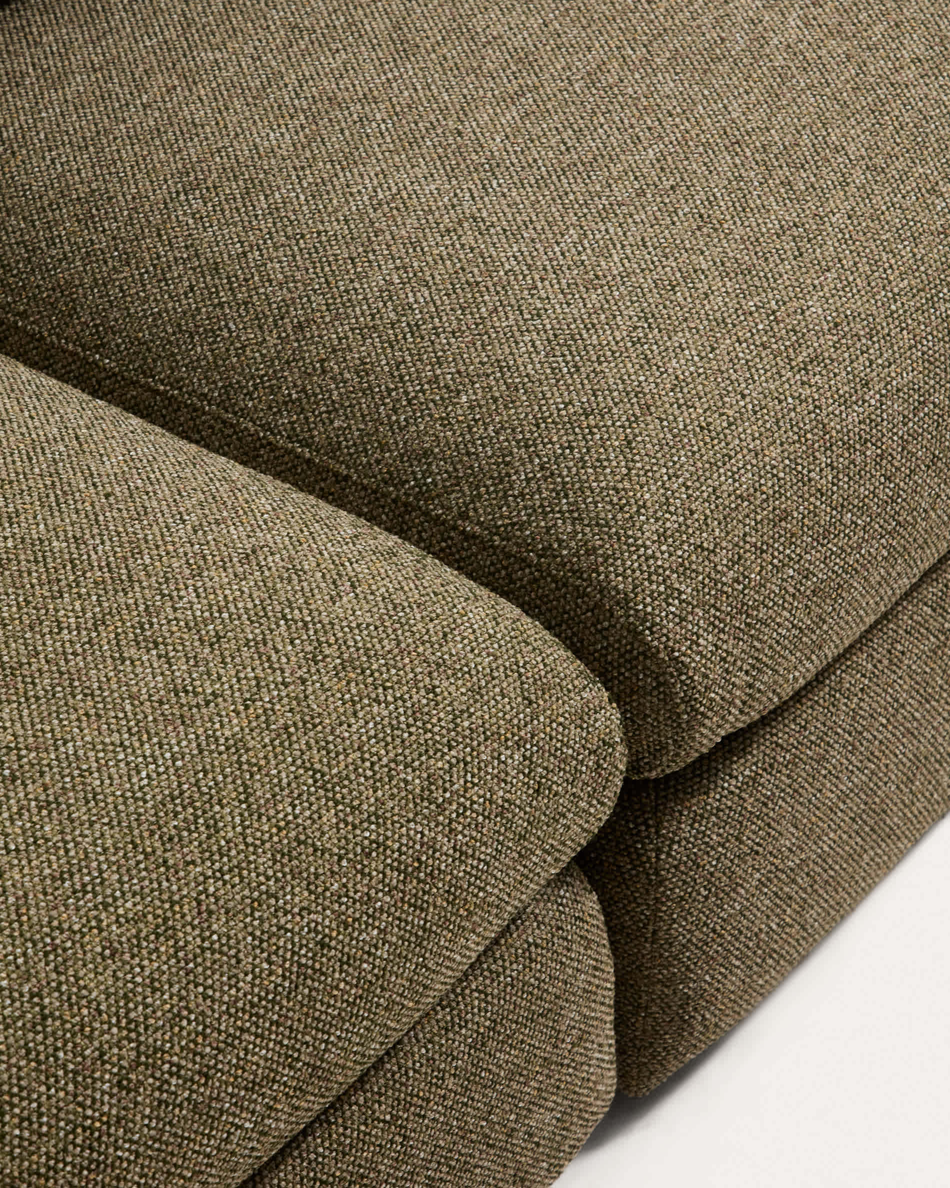 Vera olive green 5-seater corner sofa left-hand end section 245 x 330 cm FSC Mix Credit