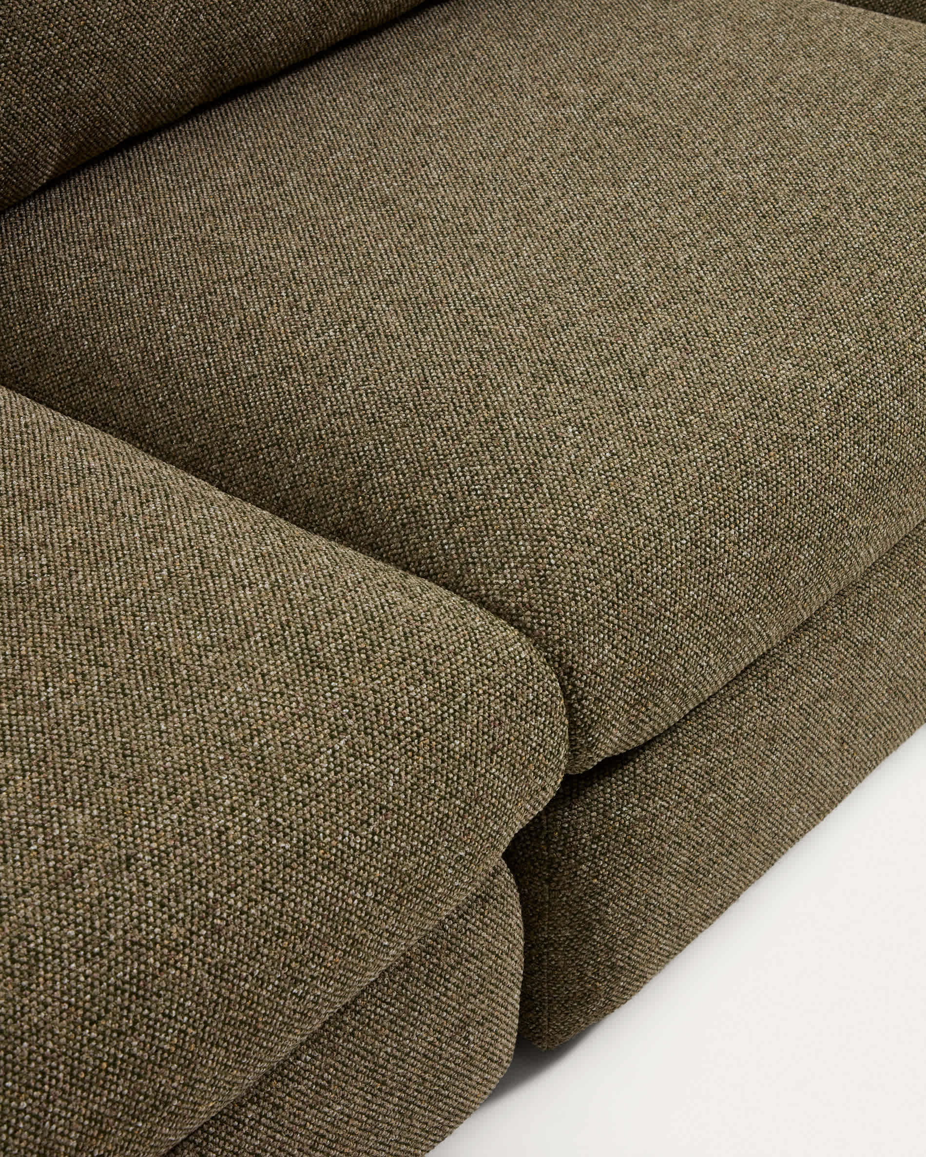 Vera olive green 5-seater corner sofa 330 x 330 cm FSC Mix Credit