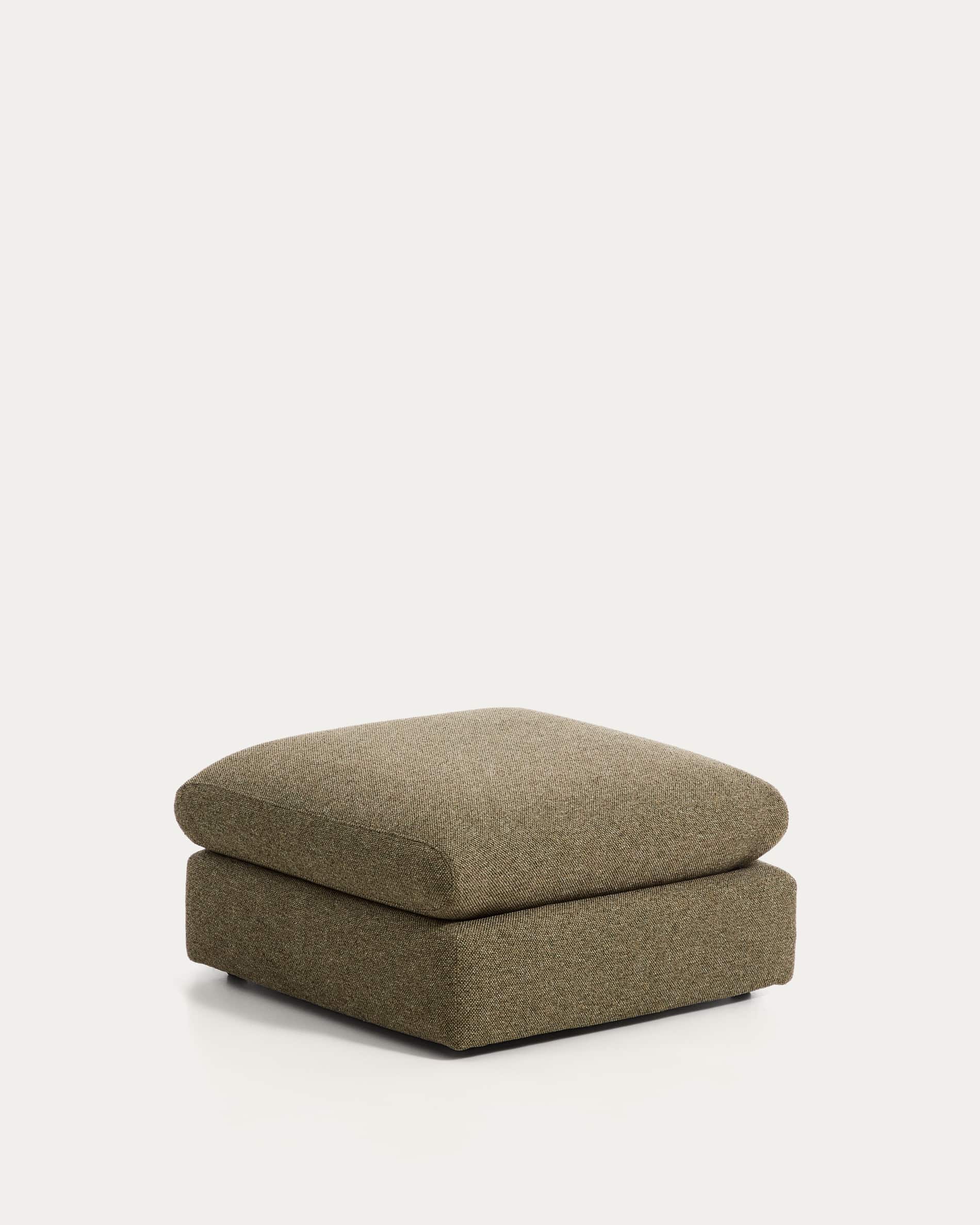Vera olive green footrest 80 x 80 cm FSC Mix Credit
