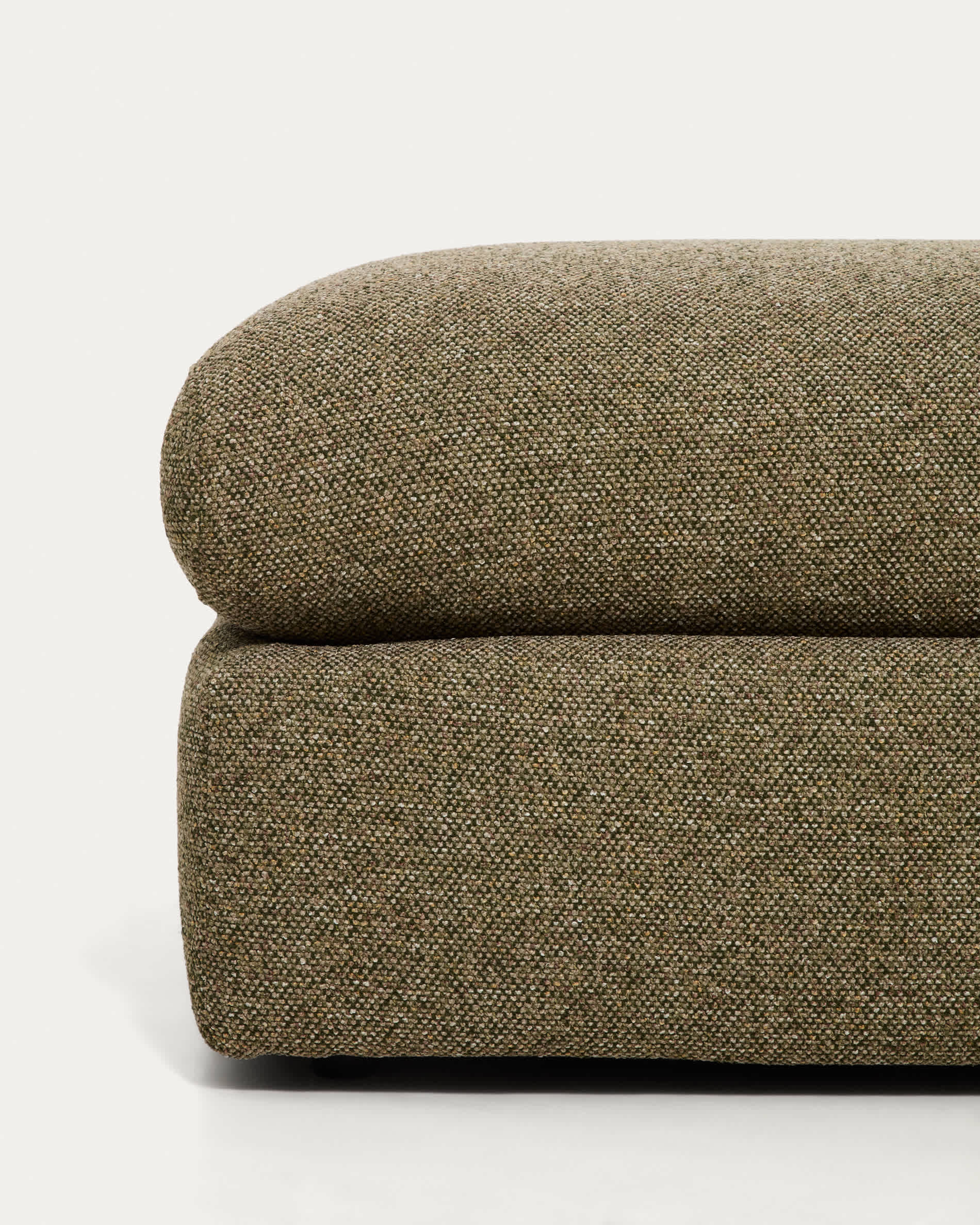 Vera olive green footrest 80 x 80 cm FSC Mix Credit