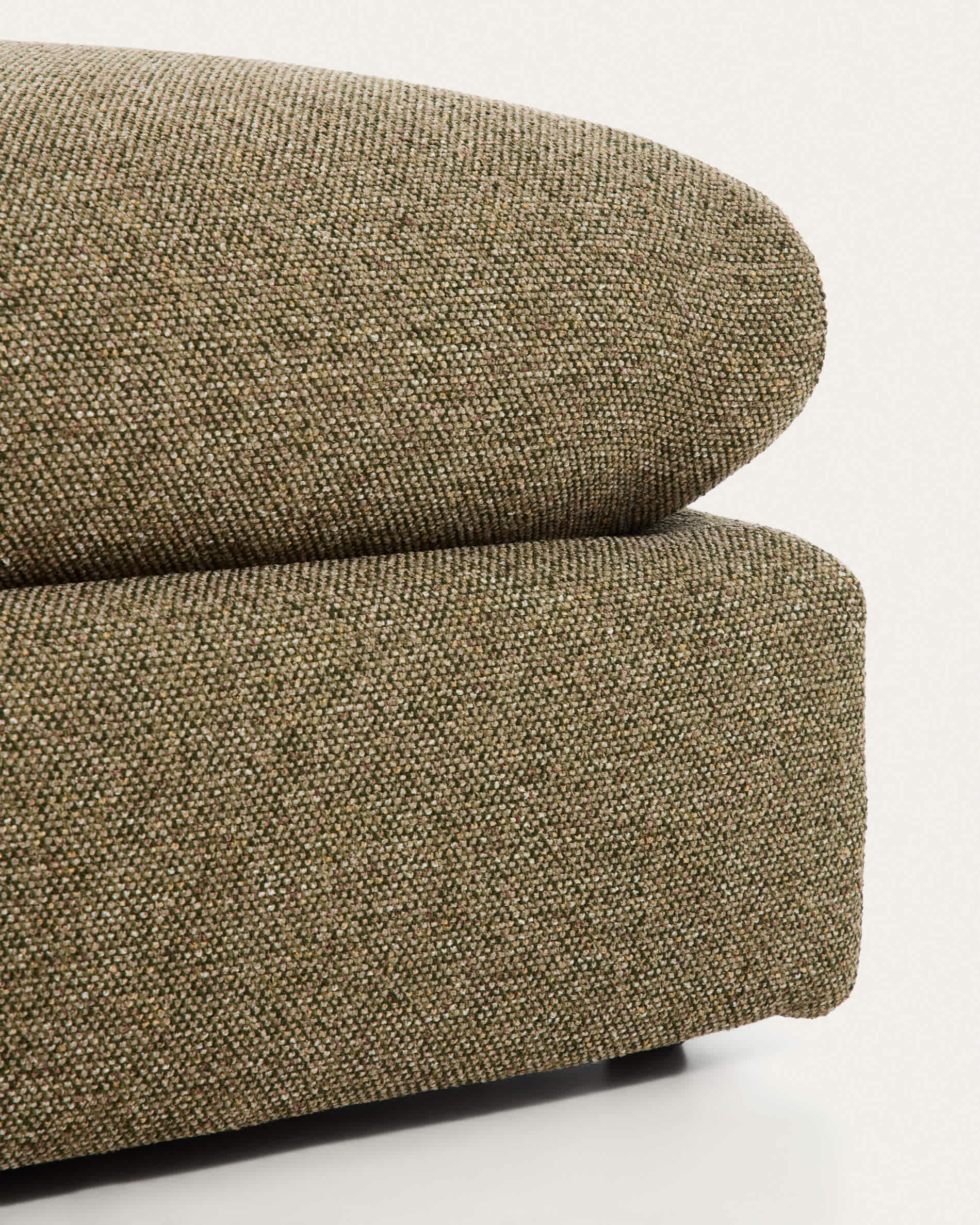 Vera olive green footrest 80 x 80 cm FSC Mix Credit