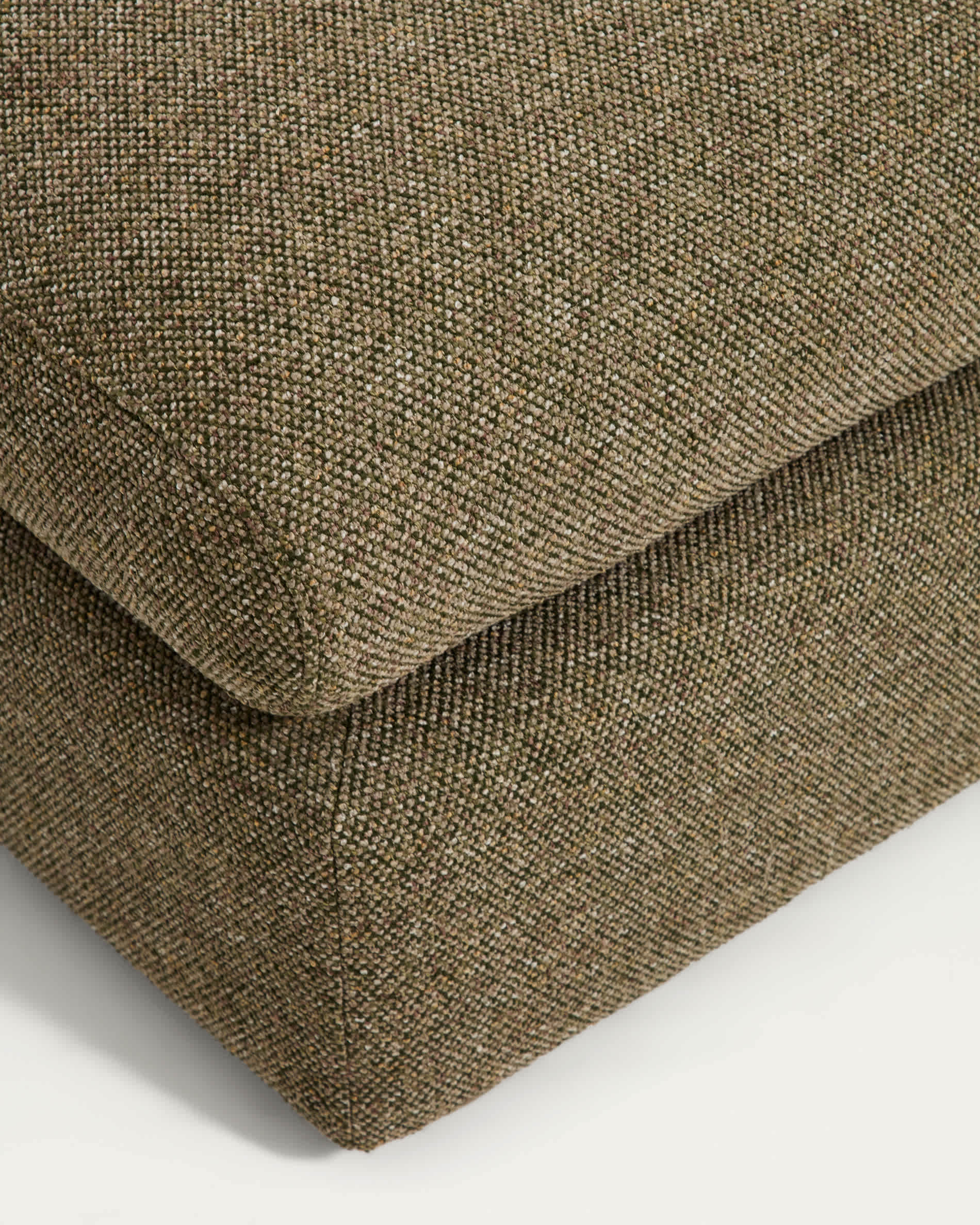 Vera olive green footrest 80 x 80 cm FSC Mix Credit