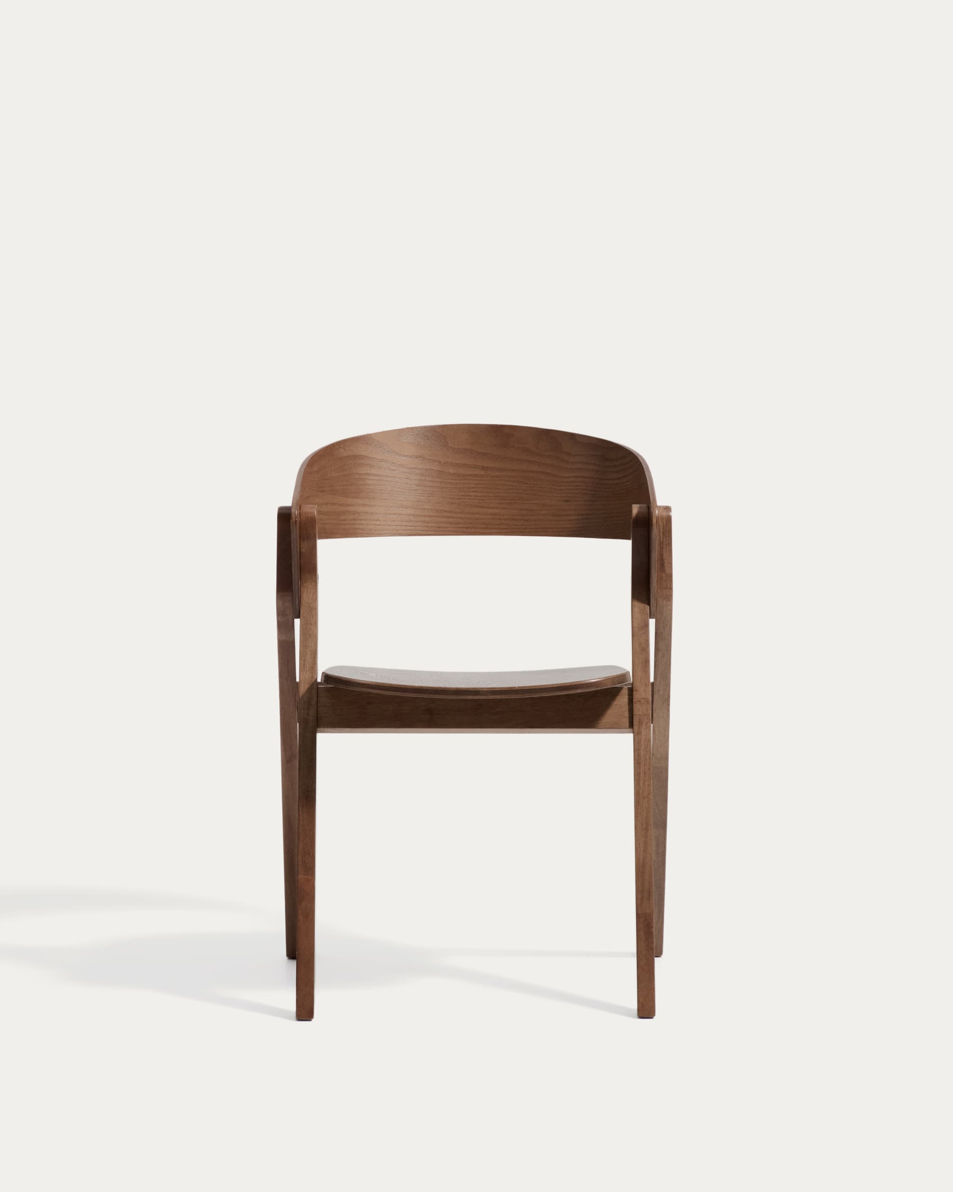 Godia chair in oak veneer with walnut finish