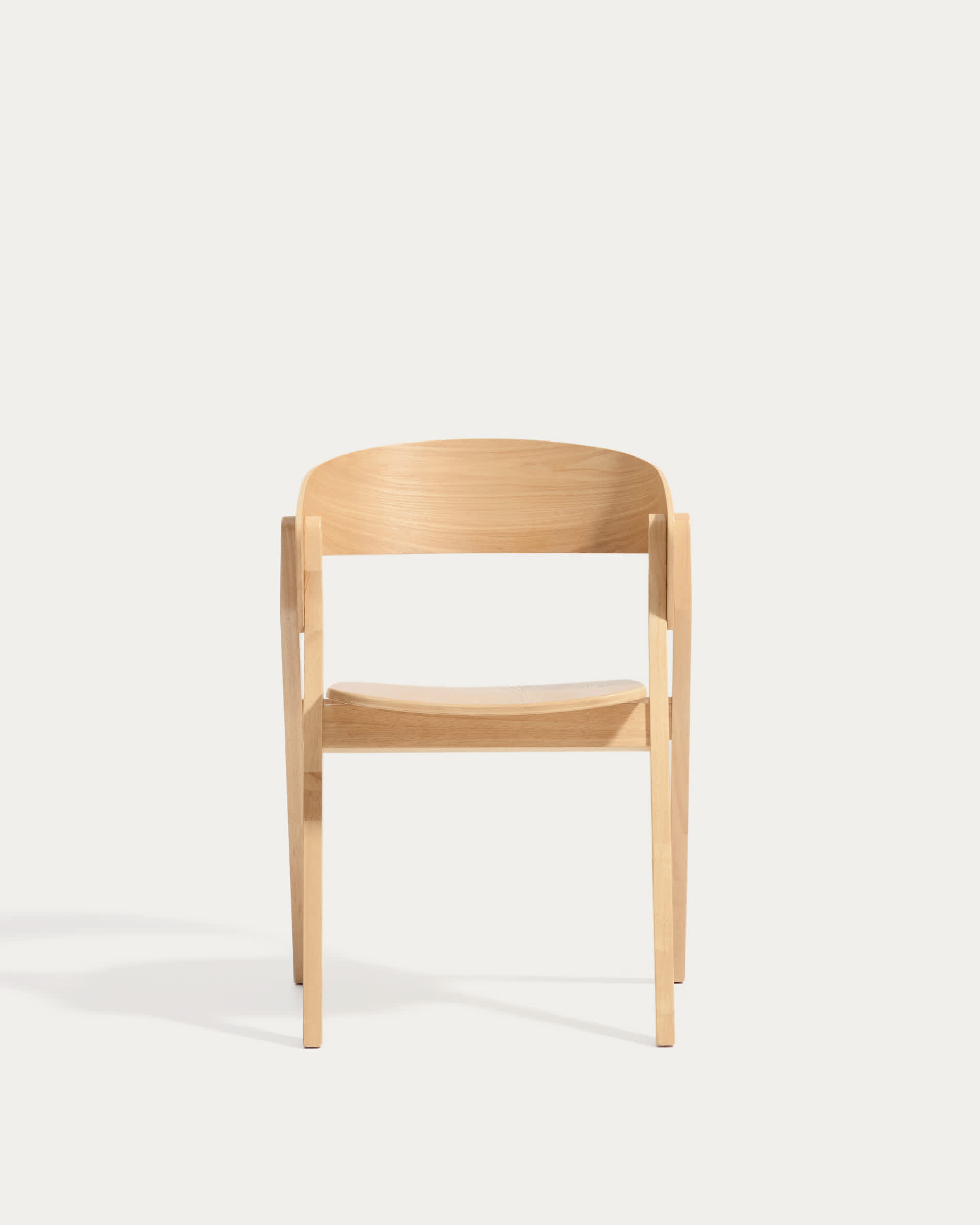 Godia chair in oak veneer with natural finish