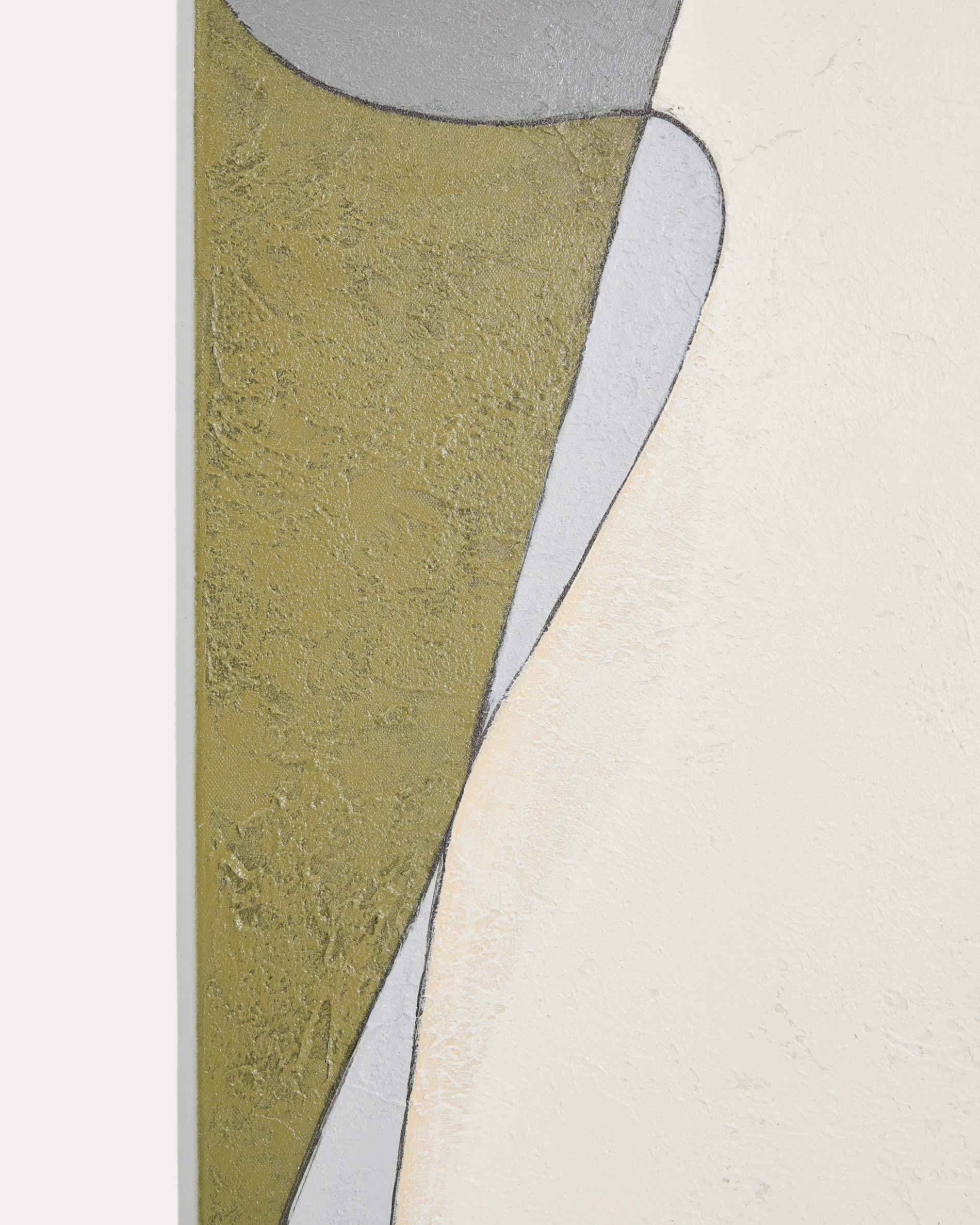 Marvilo grey and mustard abstract canvas 120 x 200cm