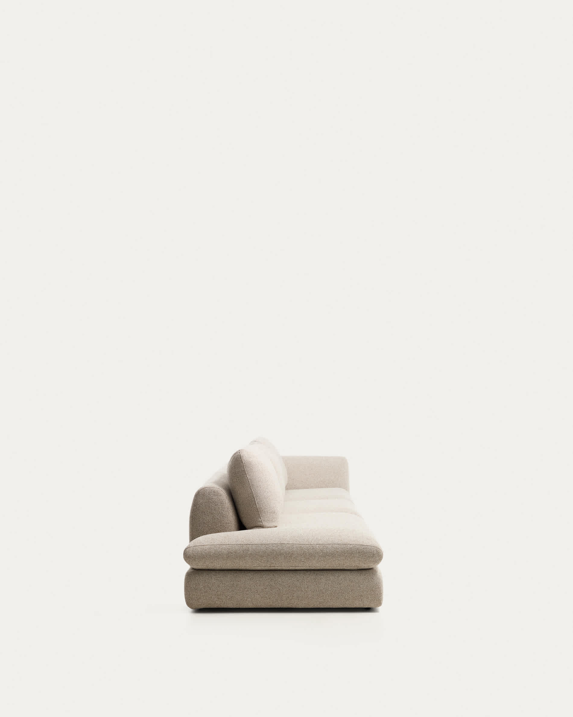Vera beige 4-seater sofa with left-hand end section 325 cm FSC Mix Credit