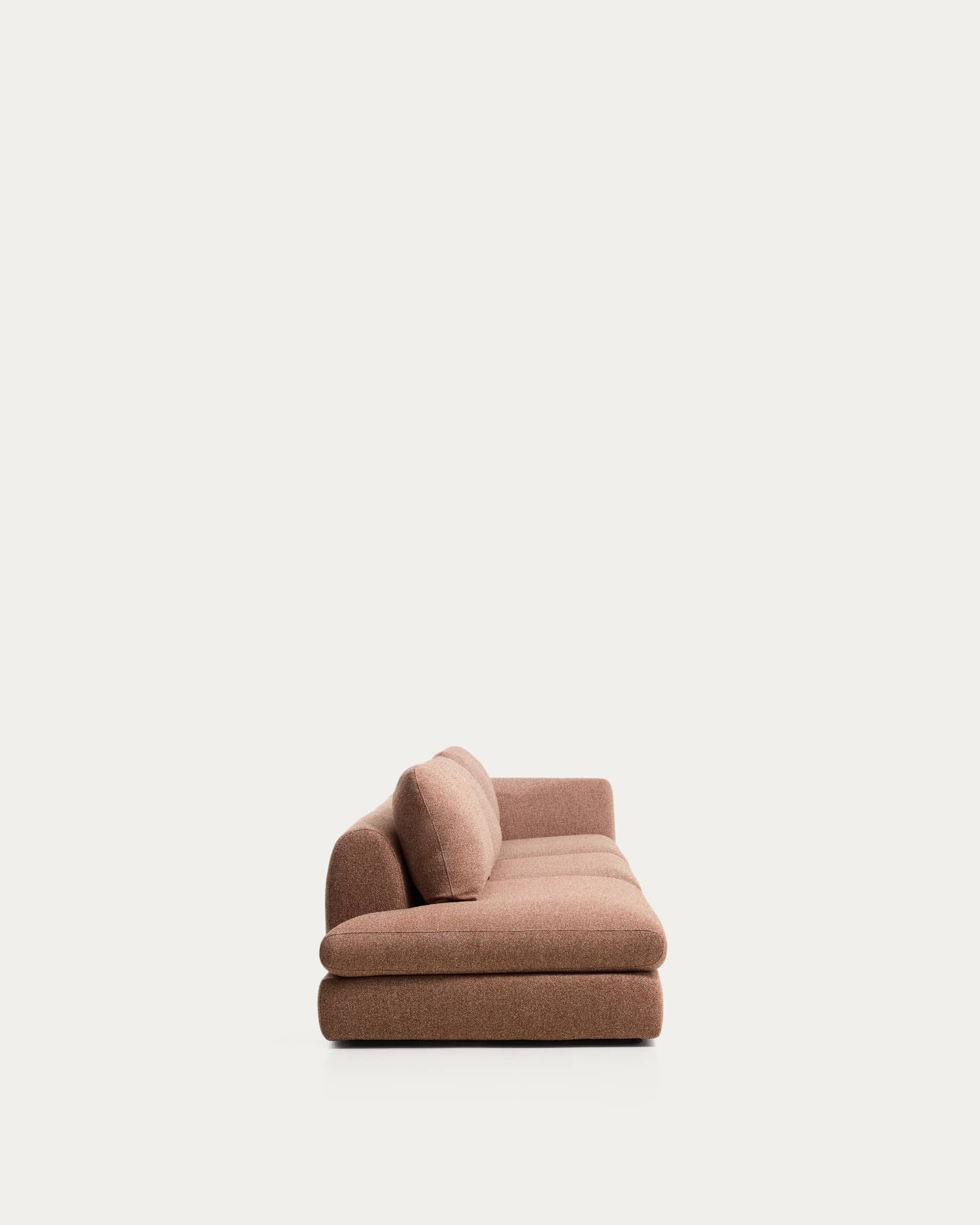 Vera terracotta 4-seater sofa with left-hand end section 325 cm FSC Mix Credit