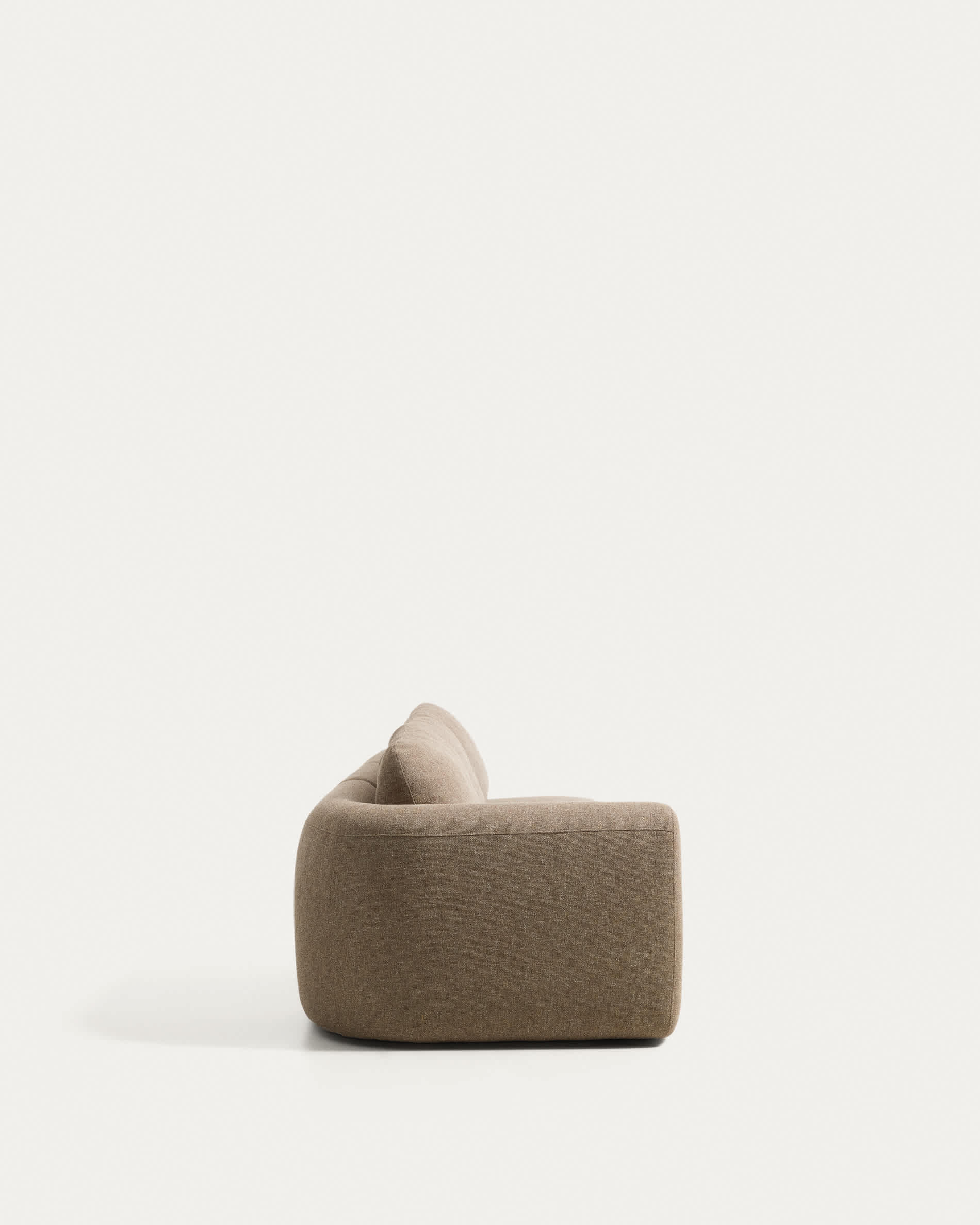 Vera light brown 4-seater sofa with right-hand end section 322 cm FSC Mix Credit