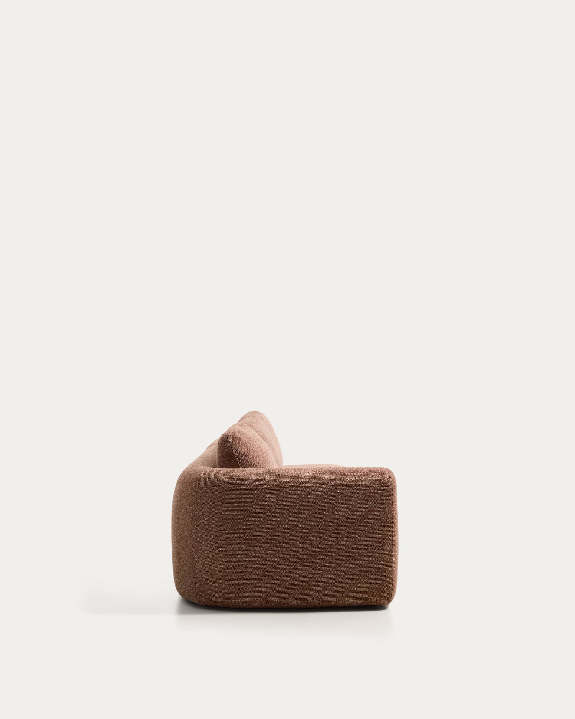 Vera terracotta sofa 4-seater with right-hand end section 322 cm FSC Mix Credit
