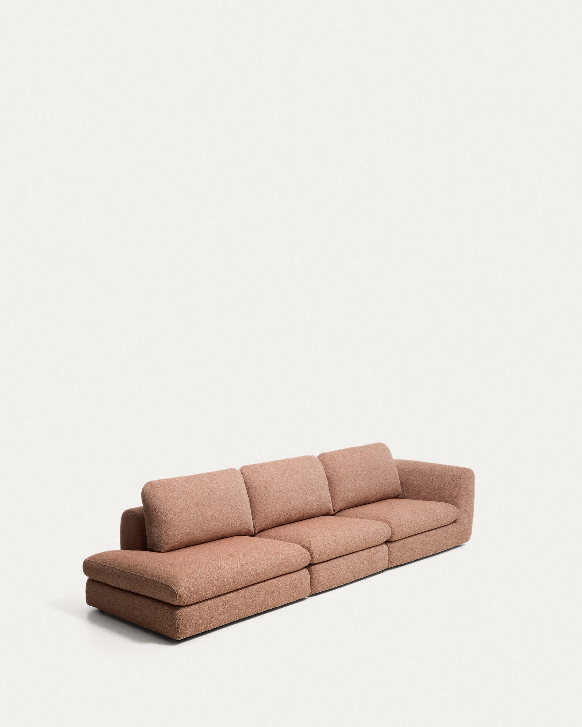 Vera terracotta 4-seater sofa with left-hand end section 325 cm FSC Mix Credit