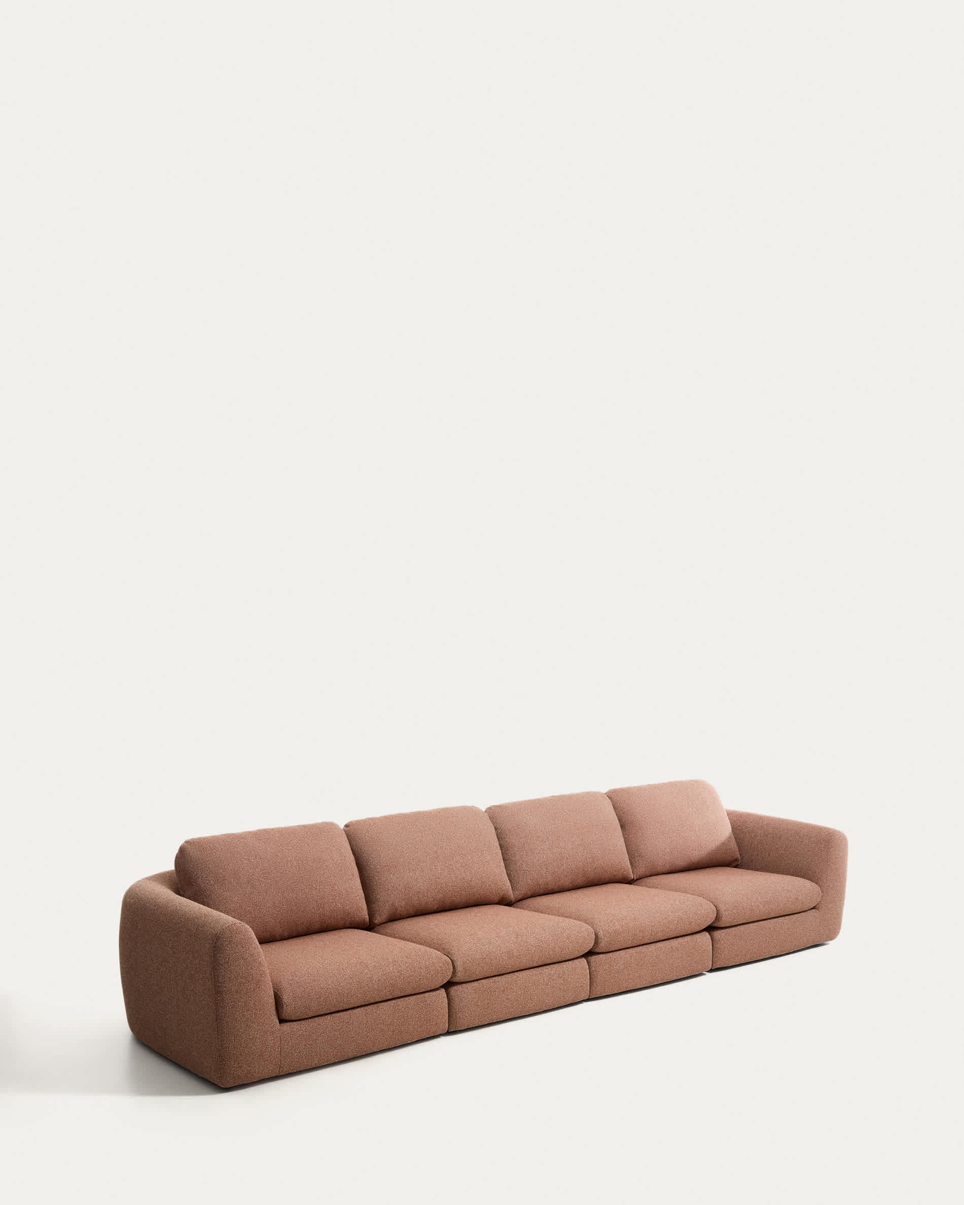 Vera terracotta 6-seater sofa 410 cm FSC Mix Credit