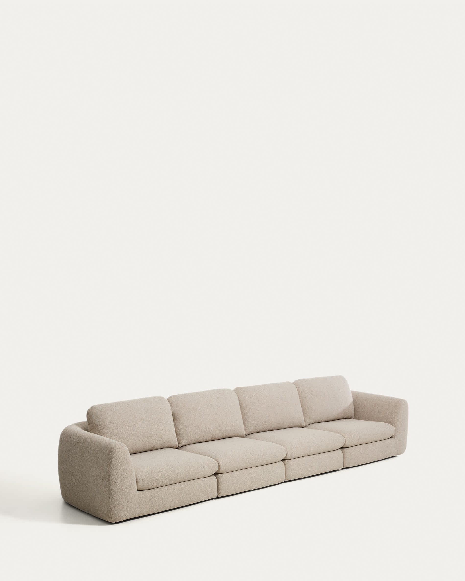 Vera beige 6-seater sofa 410 cm FSC Mix Credit