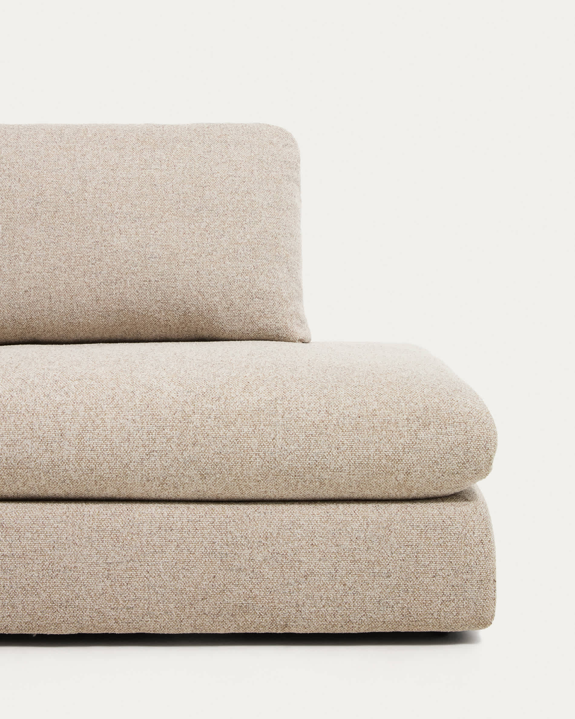 Vera beige 4-seater sofa with right-hand end section 322 cm FSC Mix Credit