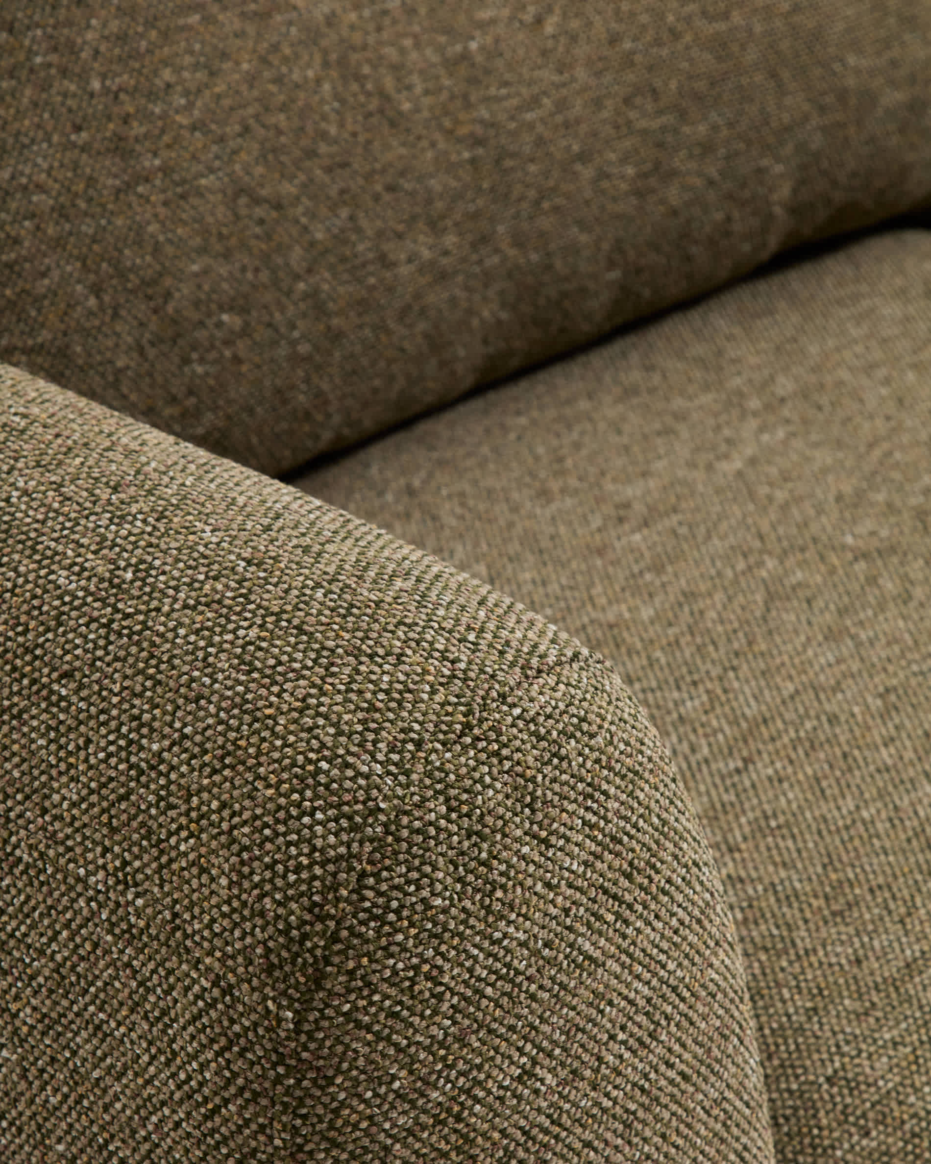 Vera olive green 3-seater sofa 230 cm FSC Mix Credit