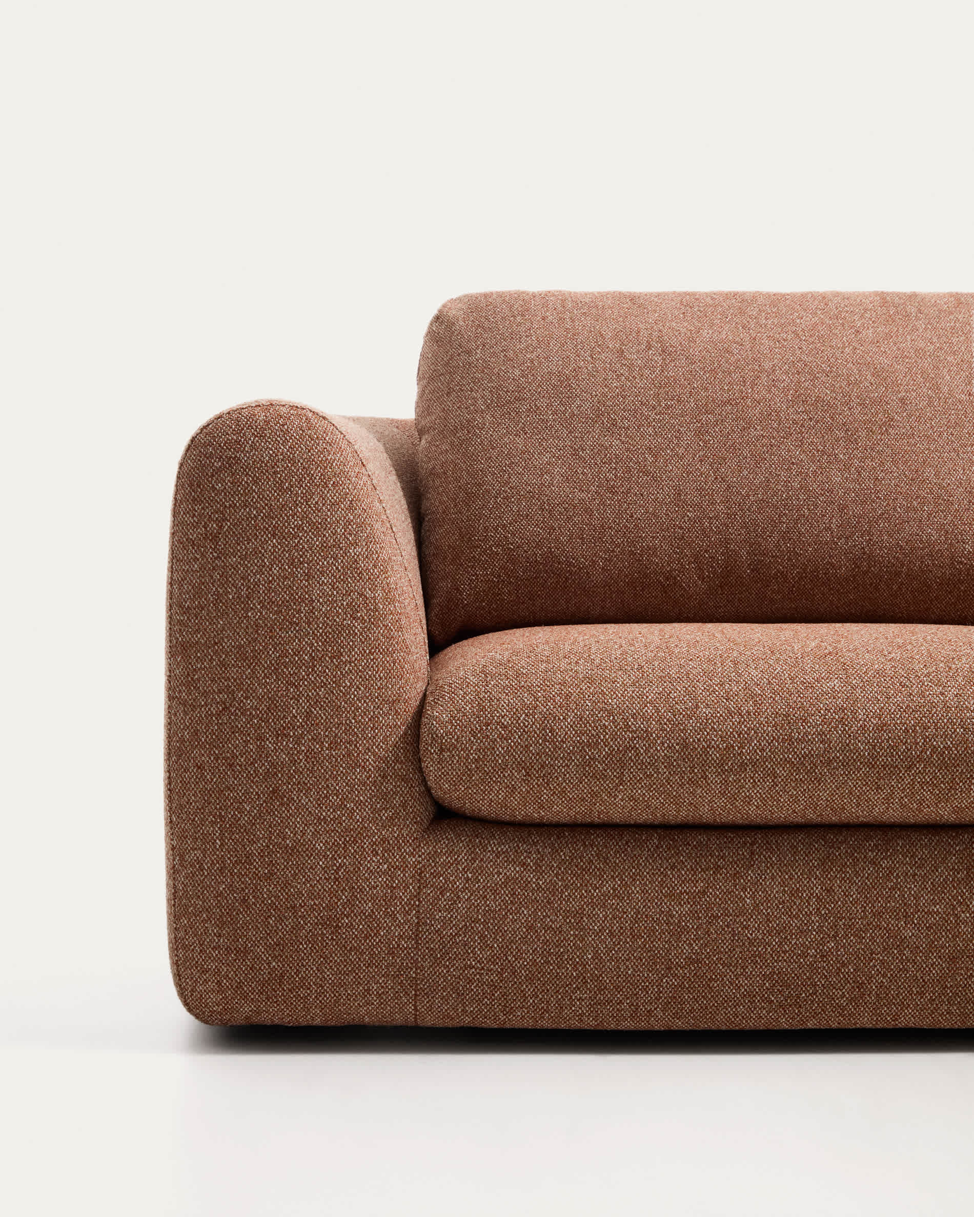 Vera terracotta 3-seater sofa 230 cm FSC Mix Credit