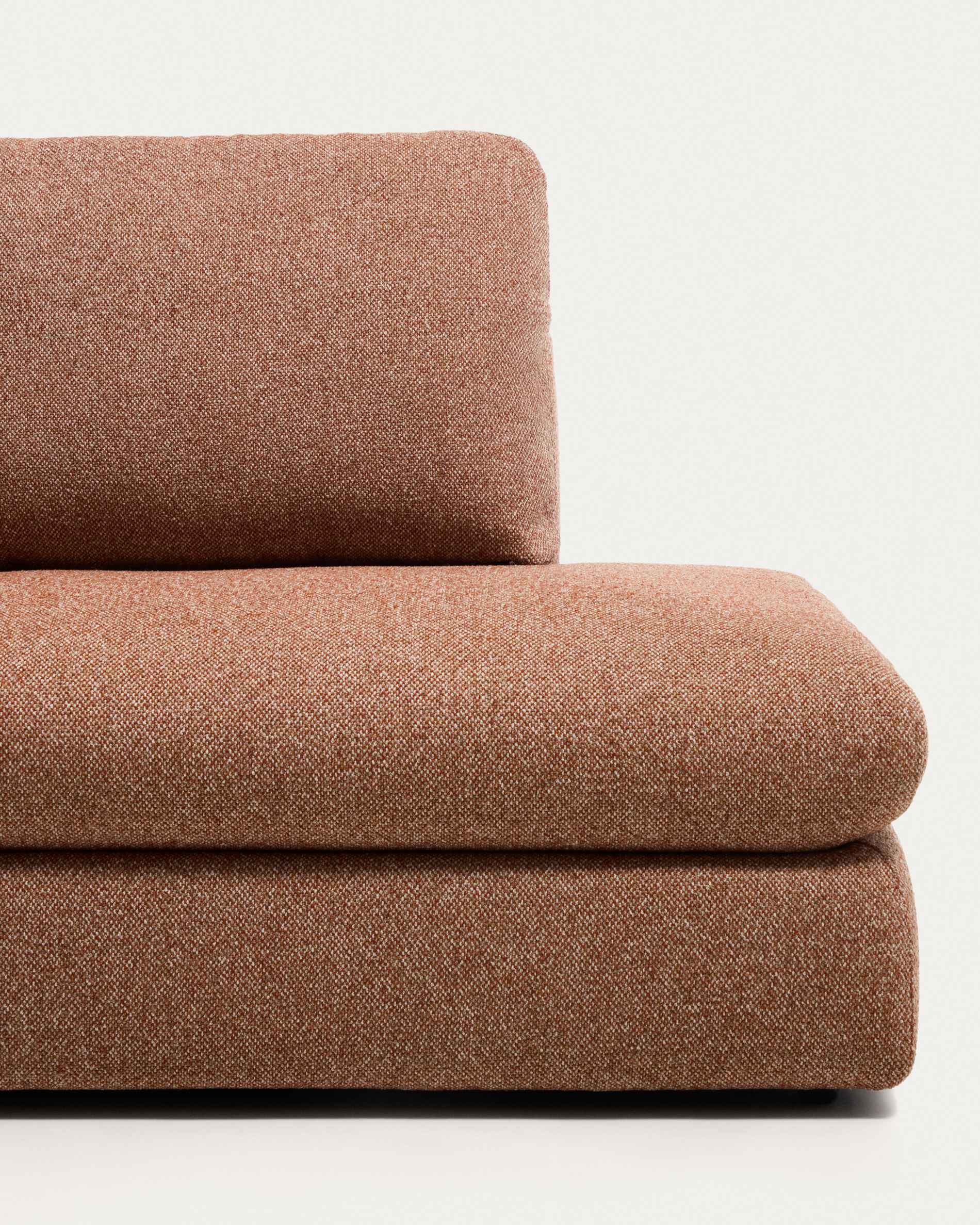 Vera terracotta sofa 4-seater with right-hand end section 322 cm FSC Mix Credit