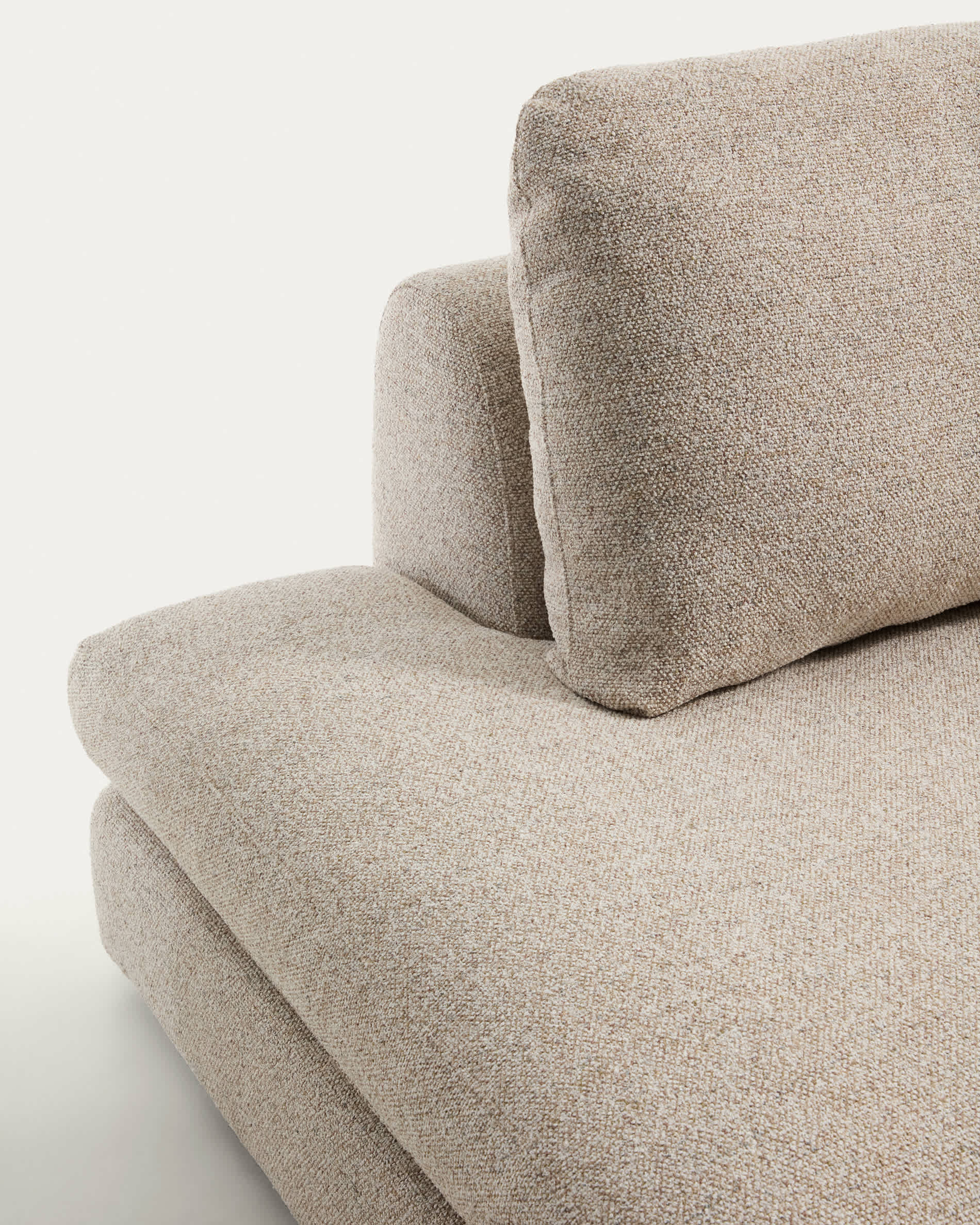 Vera beige 4-seater sofa with left-hand end section 325 cm FSC Mix Credit