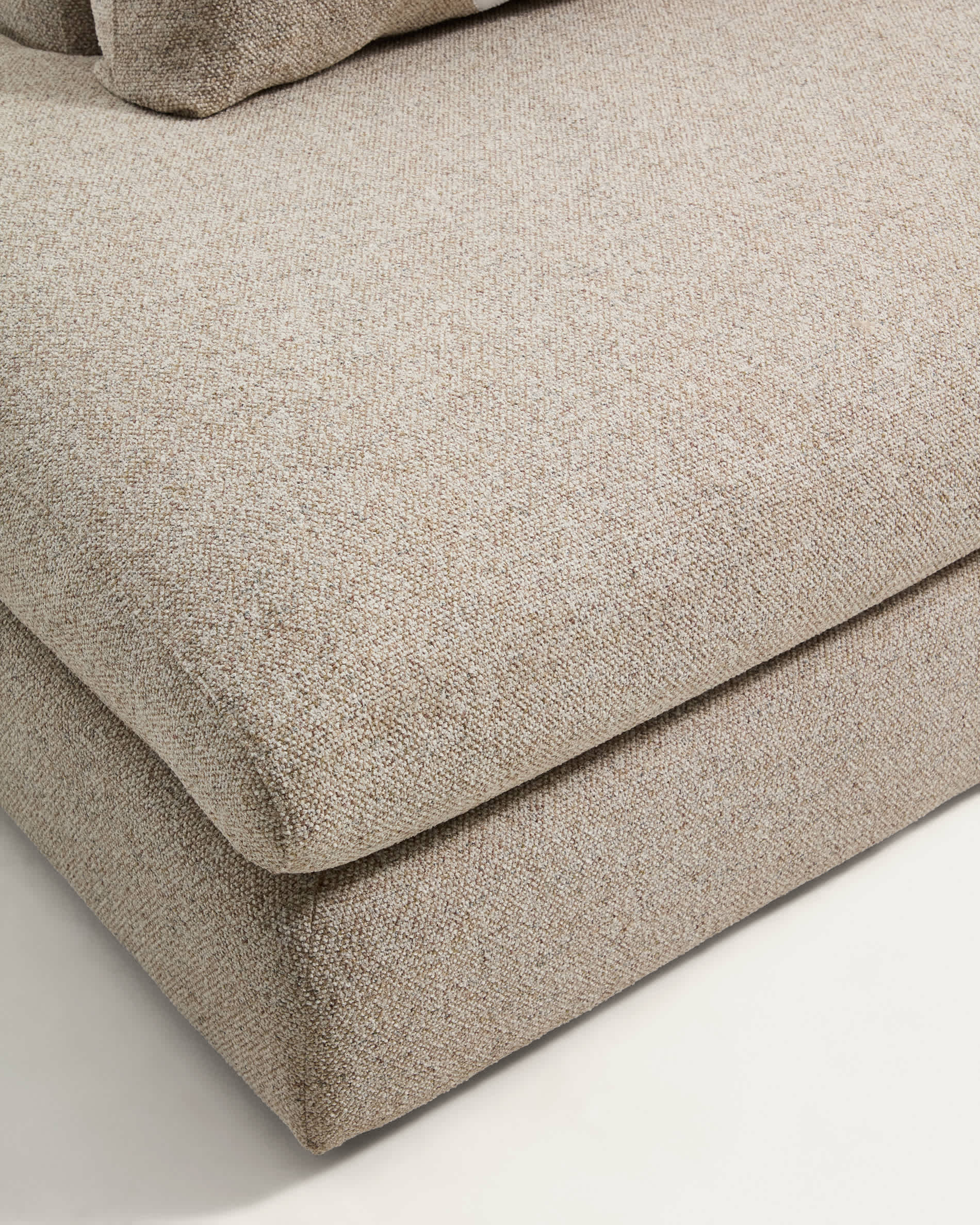 Vera beige 4-seater sofa with left-hand end section 325 cm FSC Mix Credit