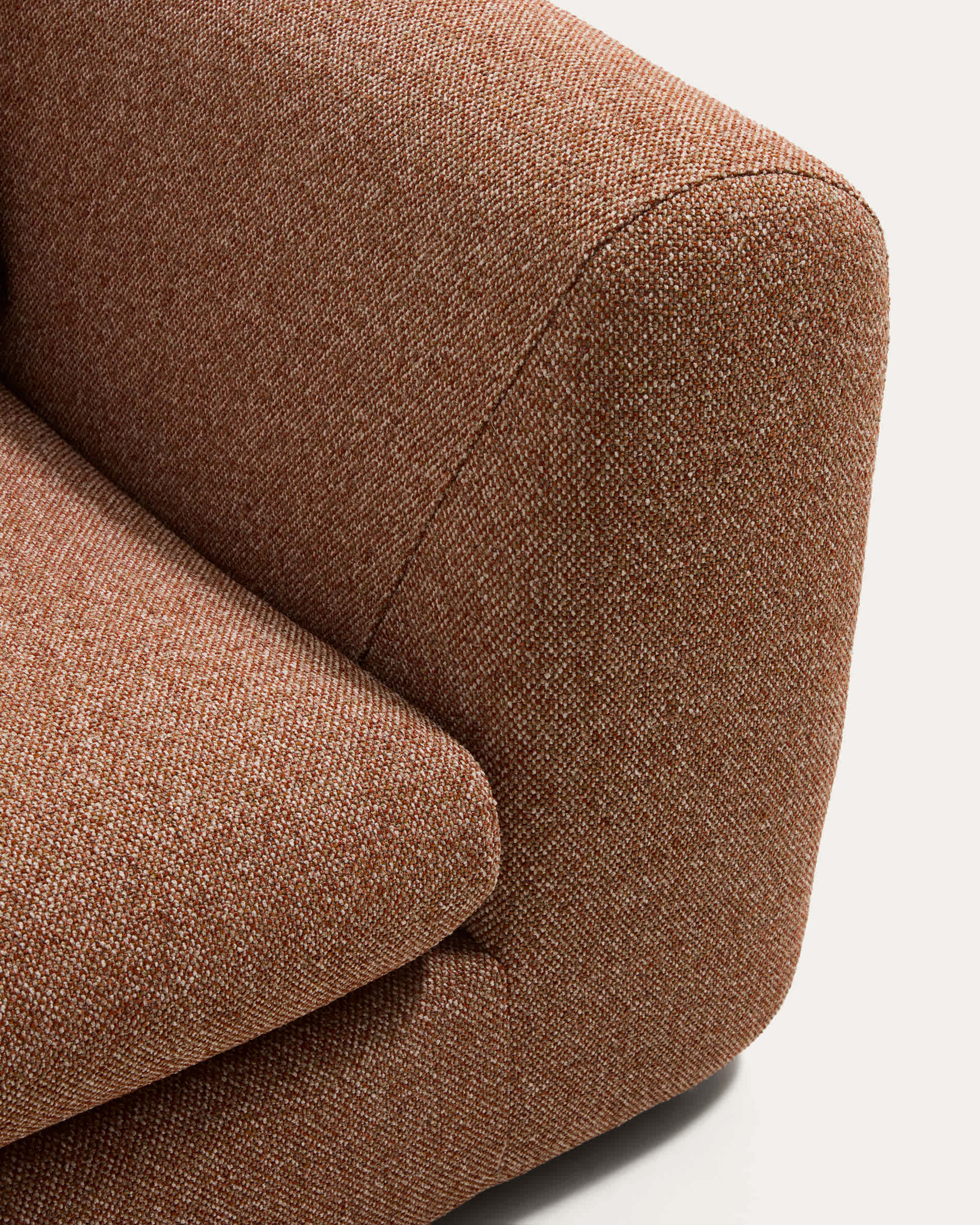Vera terracotta 3-seater sofa 230 cm FSC Mix Credit