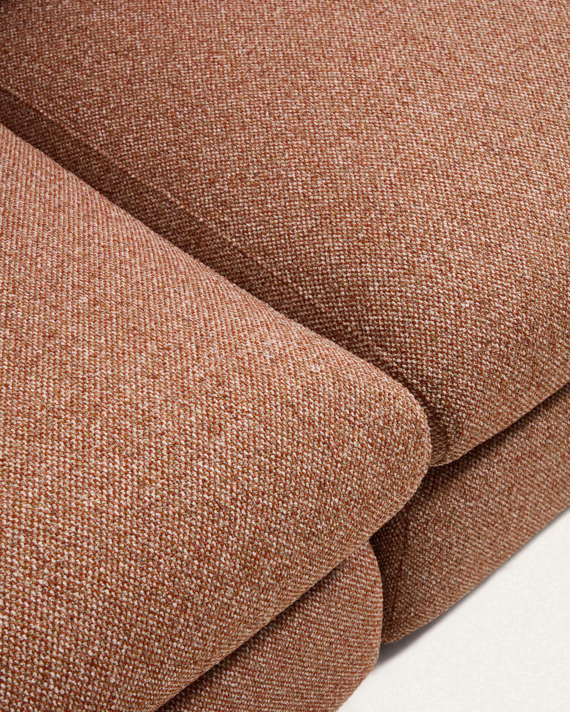 Vera terracotta sofa 4-seater with right-hand end section 322 cm FSC Mix Credit