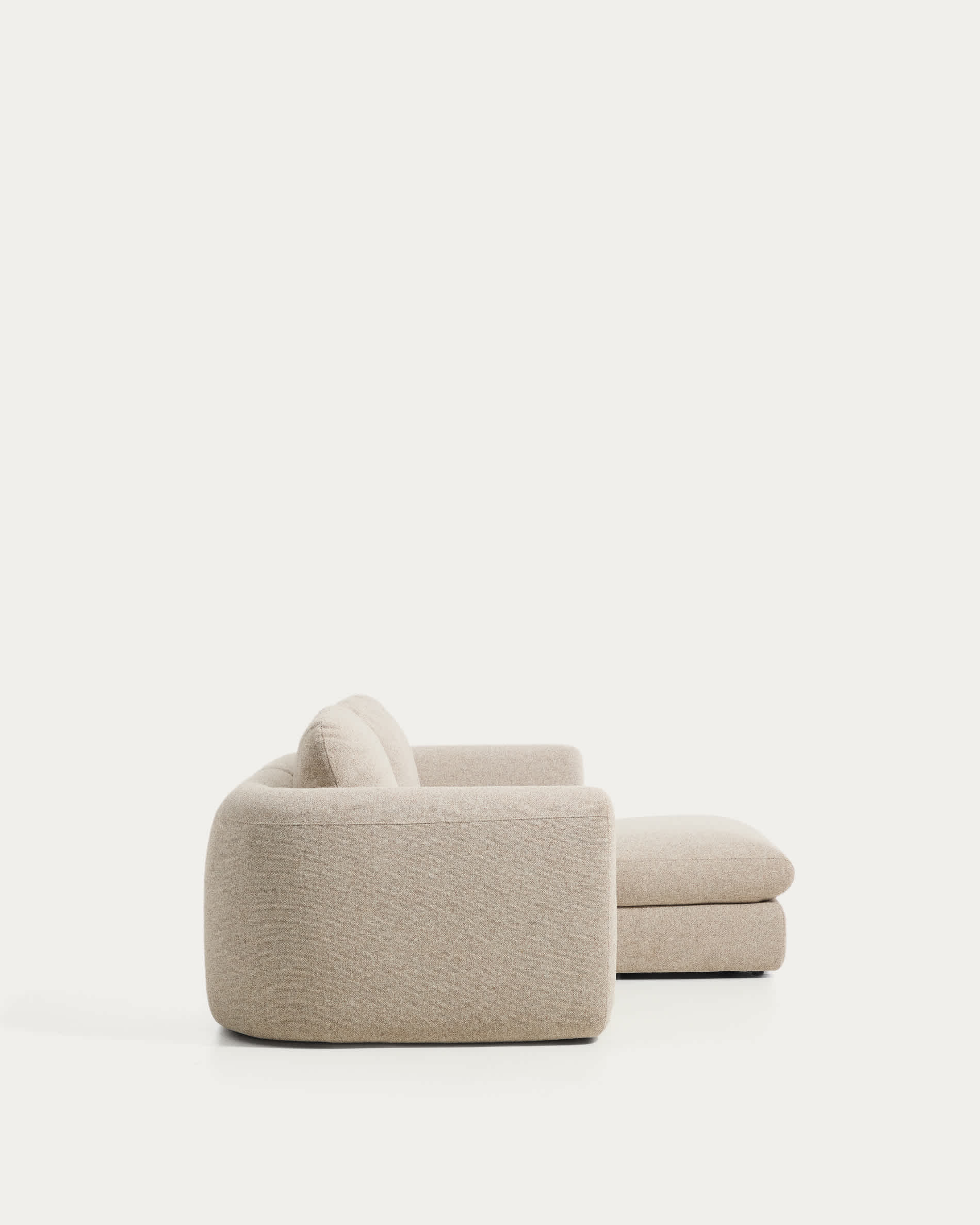 Vera beige 3-seater sofa and right-hand chaise longue 232 cm FSC Mix Credit