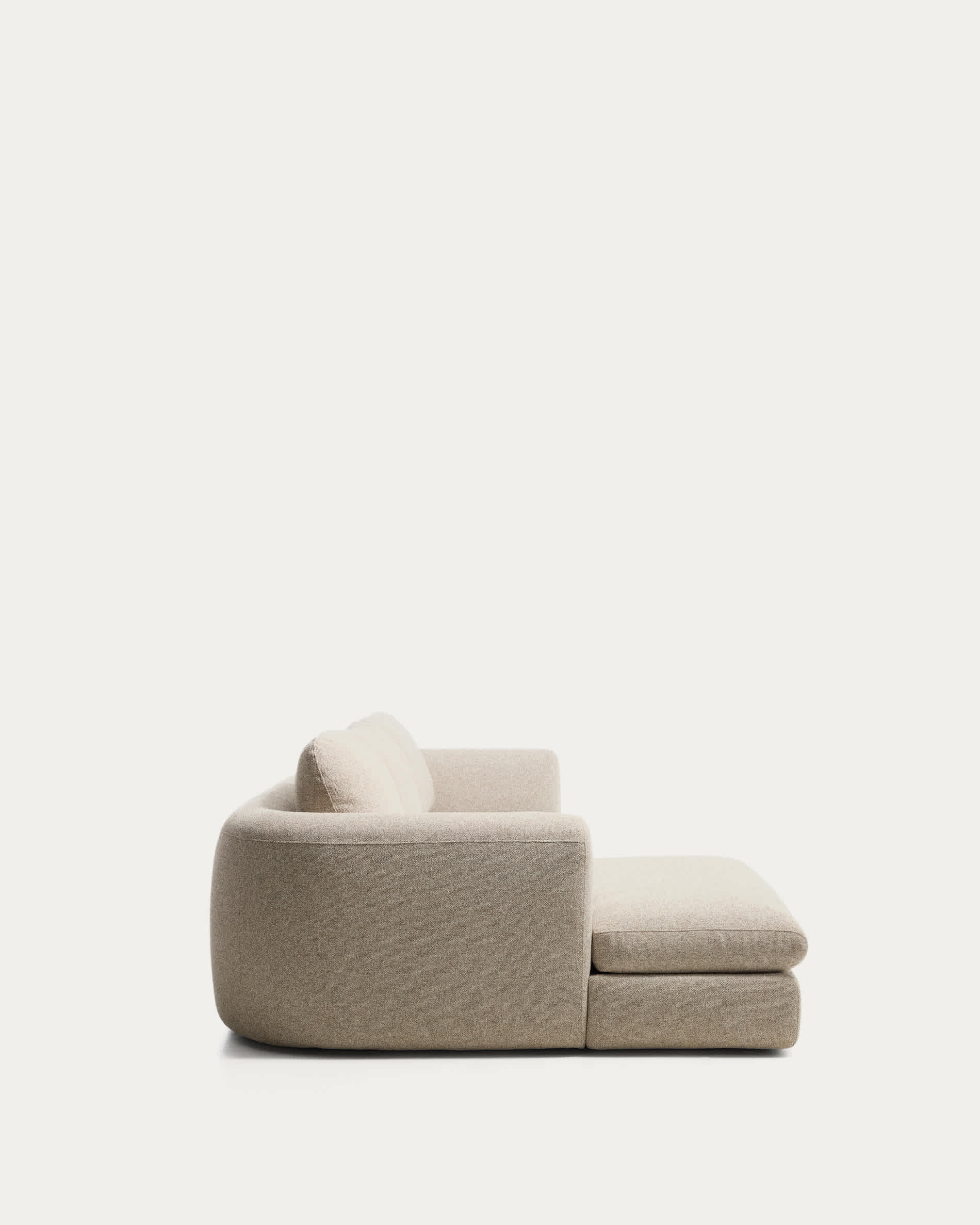 Vera beige 4-seater sofa with left-hand chaise longue 322 cm FSC Mix Credit