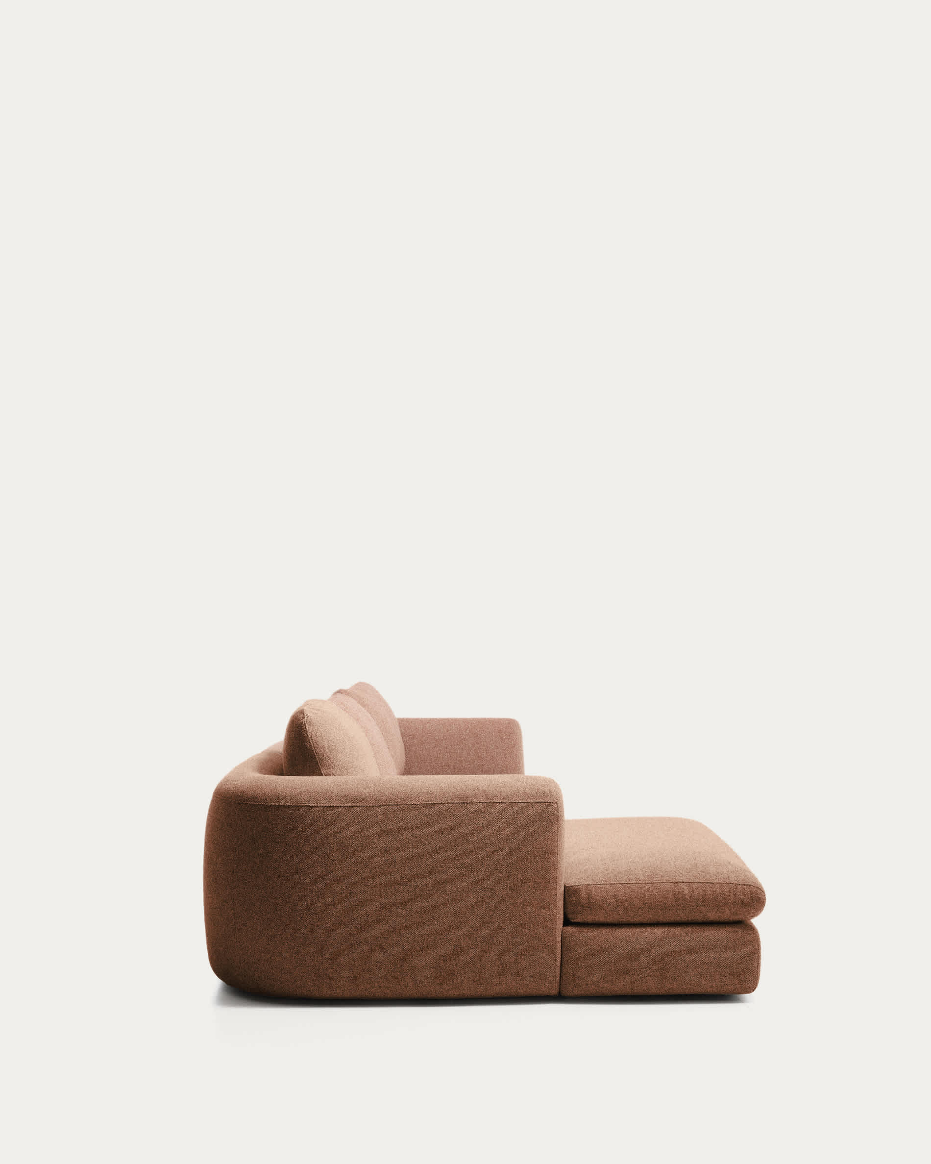 Vera terracotta 4-seater sofa with left-hand chaise longue 322 cm FSC Mix Credit