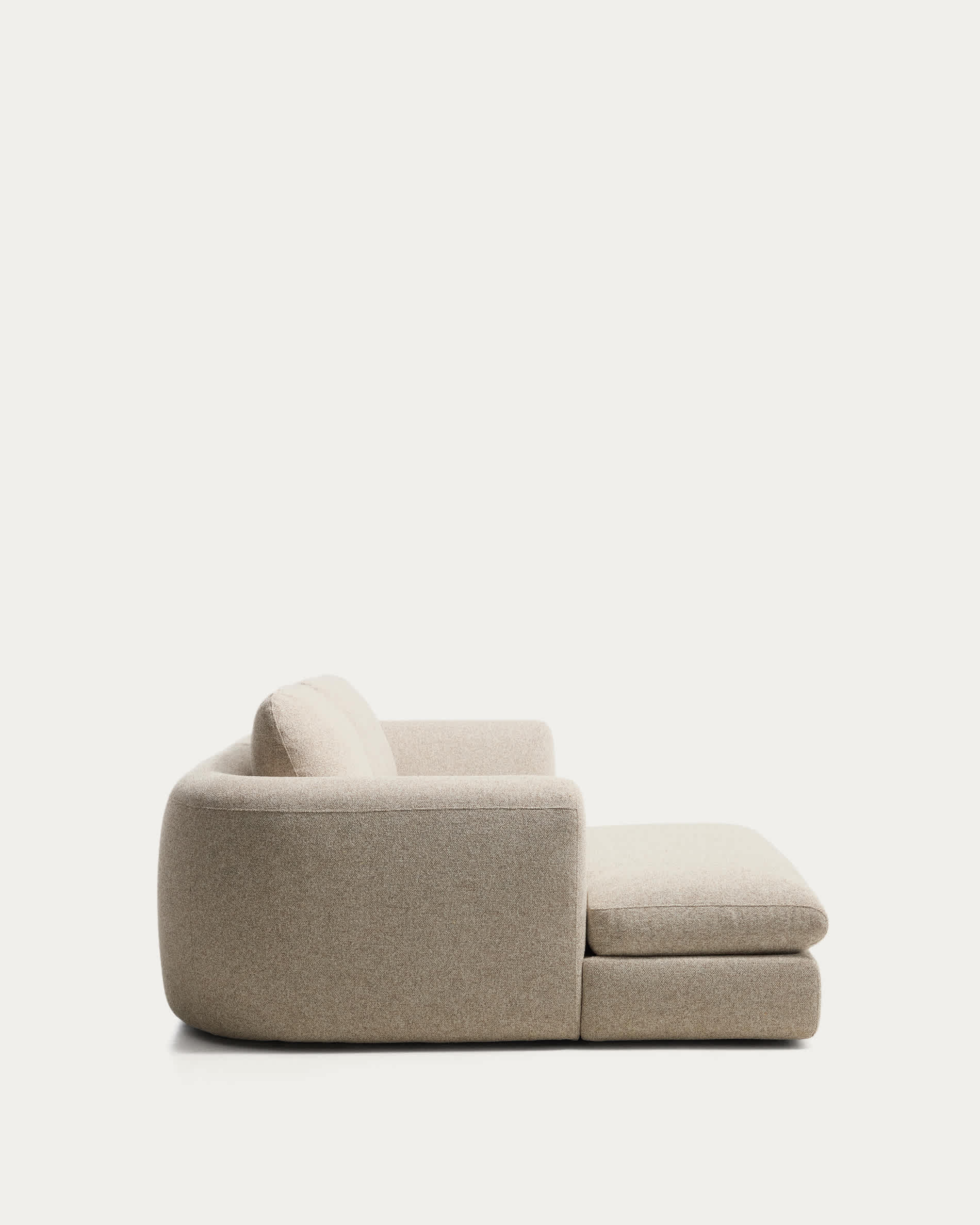 Vera beige 3-seater sofa with left-hand chaise longue 232 cm FSC Mix Credit