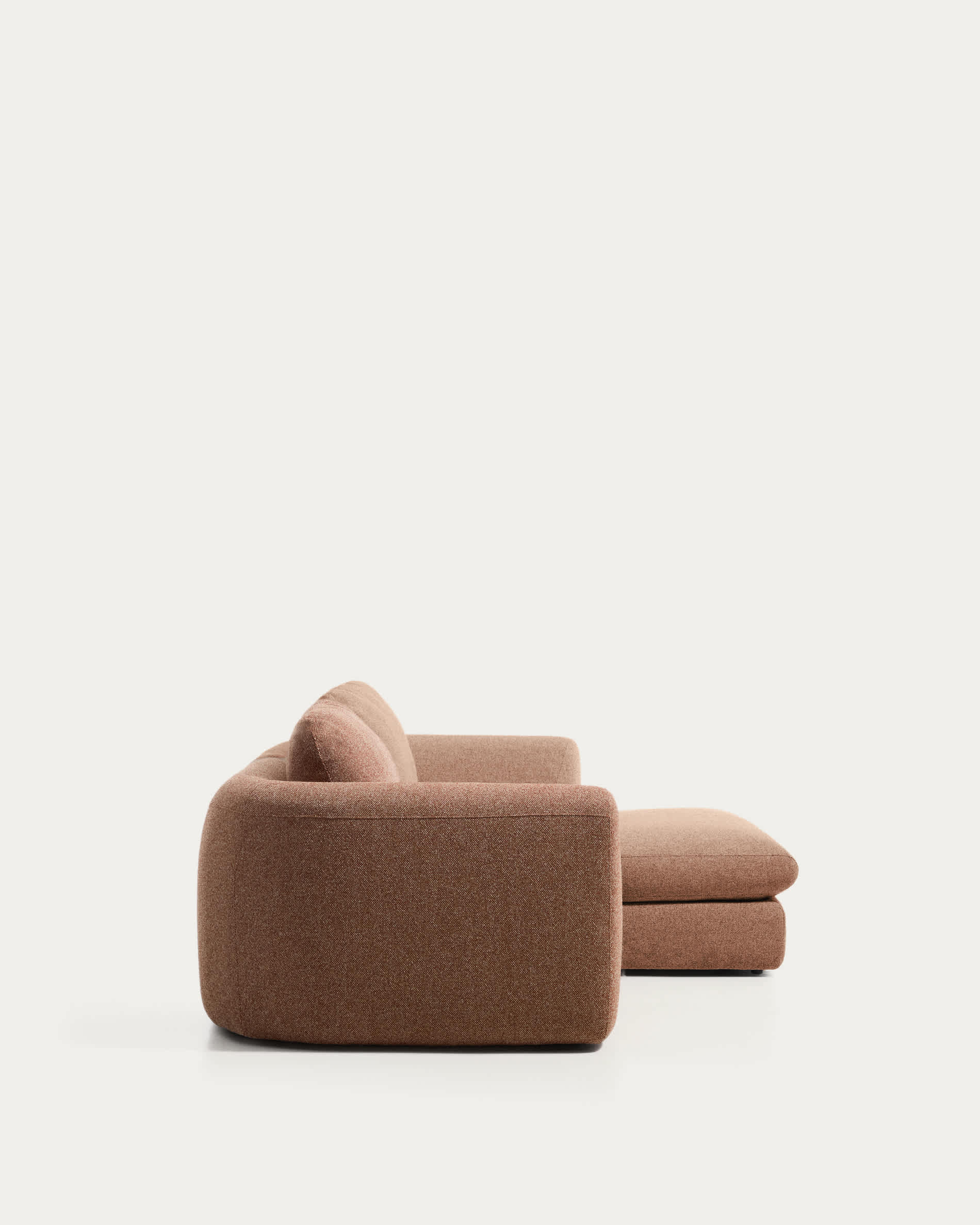 Vera terracotta 3-seater sofa and right-hand chaise longue 232 cm FSC Mix Credit