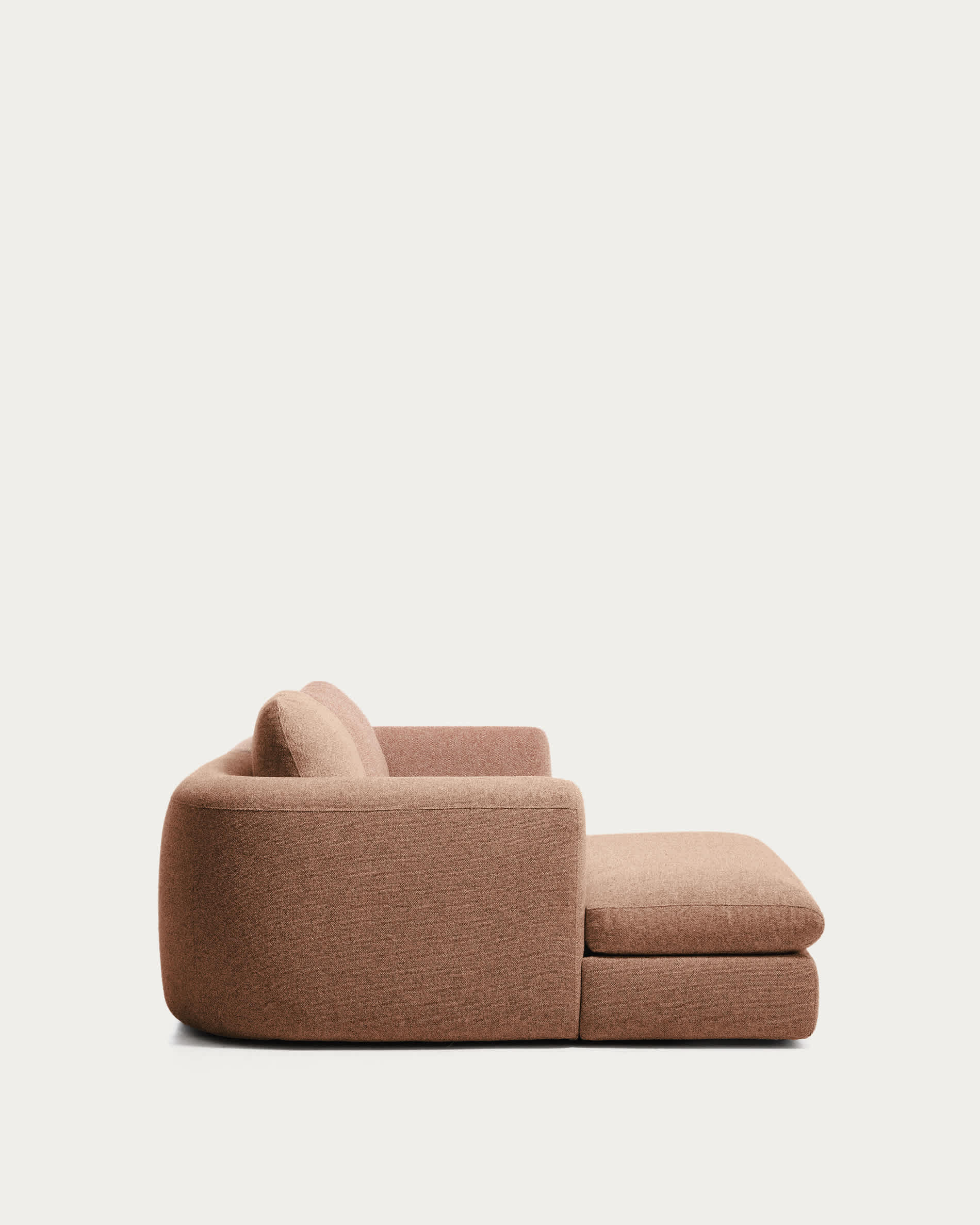 Vera terracotta 3-seater sofa with left chaise longue 232 cm FSC Mix Credit