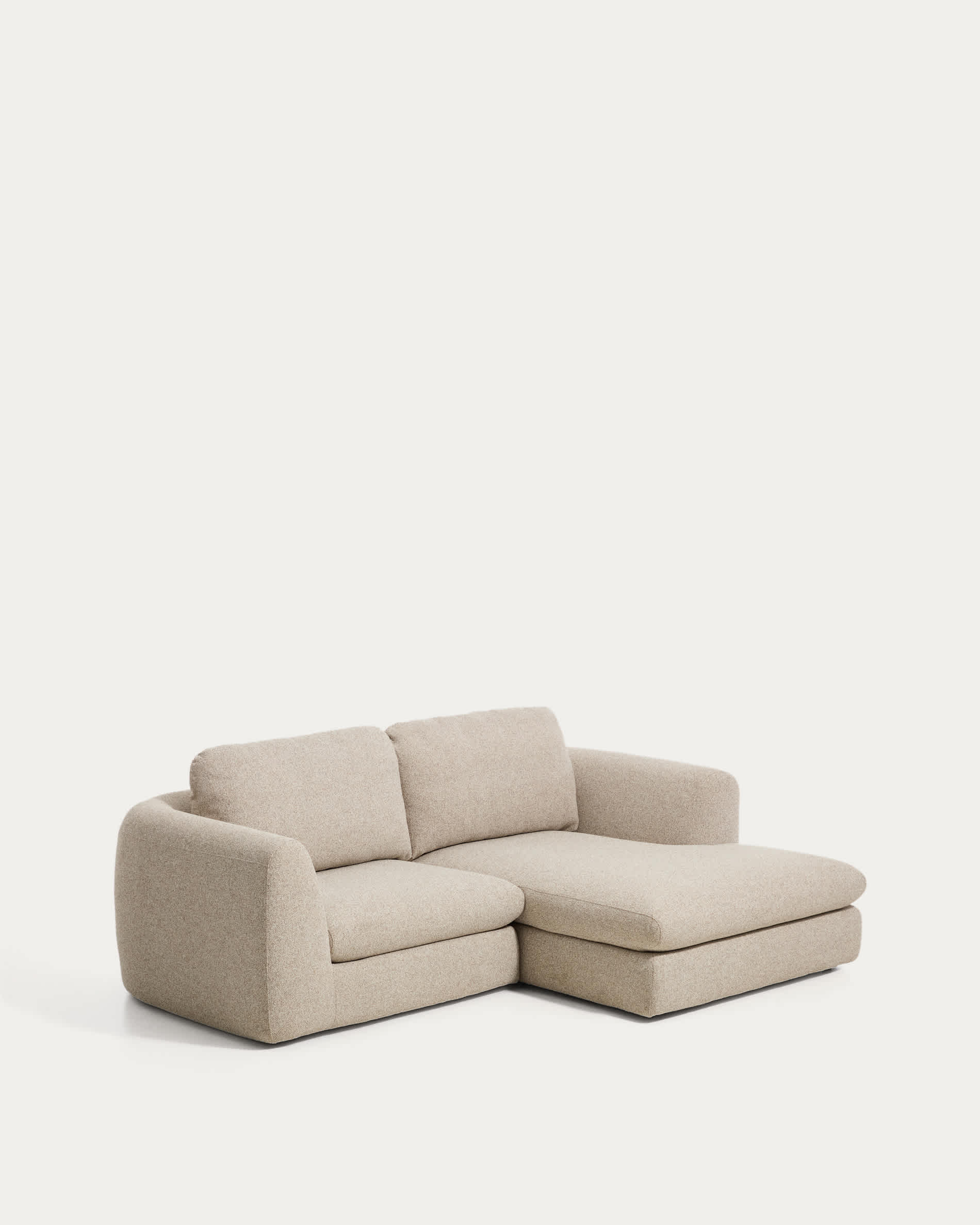 Vera beige 3-seater sofa and right-hand chaise longue 232 cm FSC Mix Credit