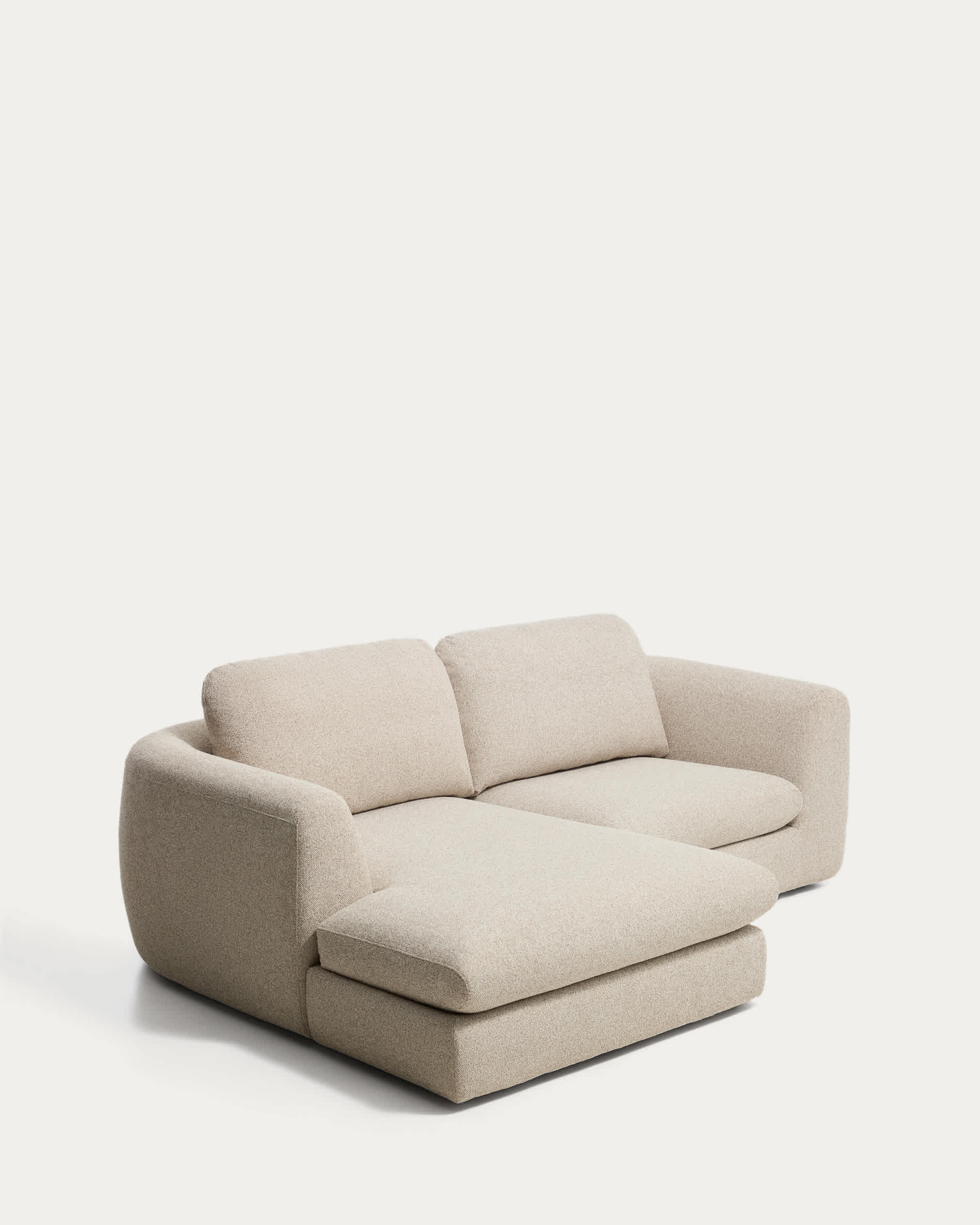 Vera beige 3-seater sofa with left-hand chaise longue 232 cm FSC Mix Credit