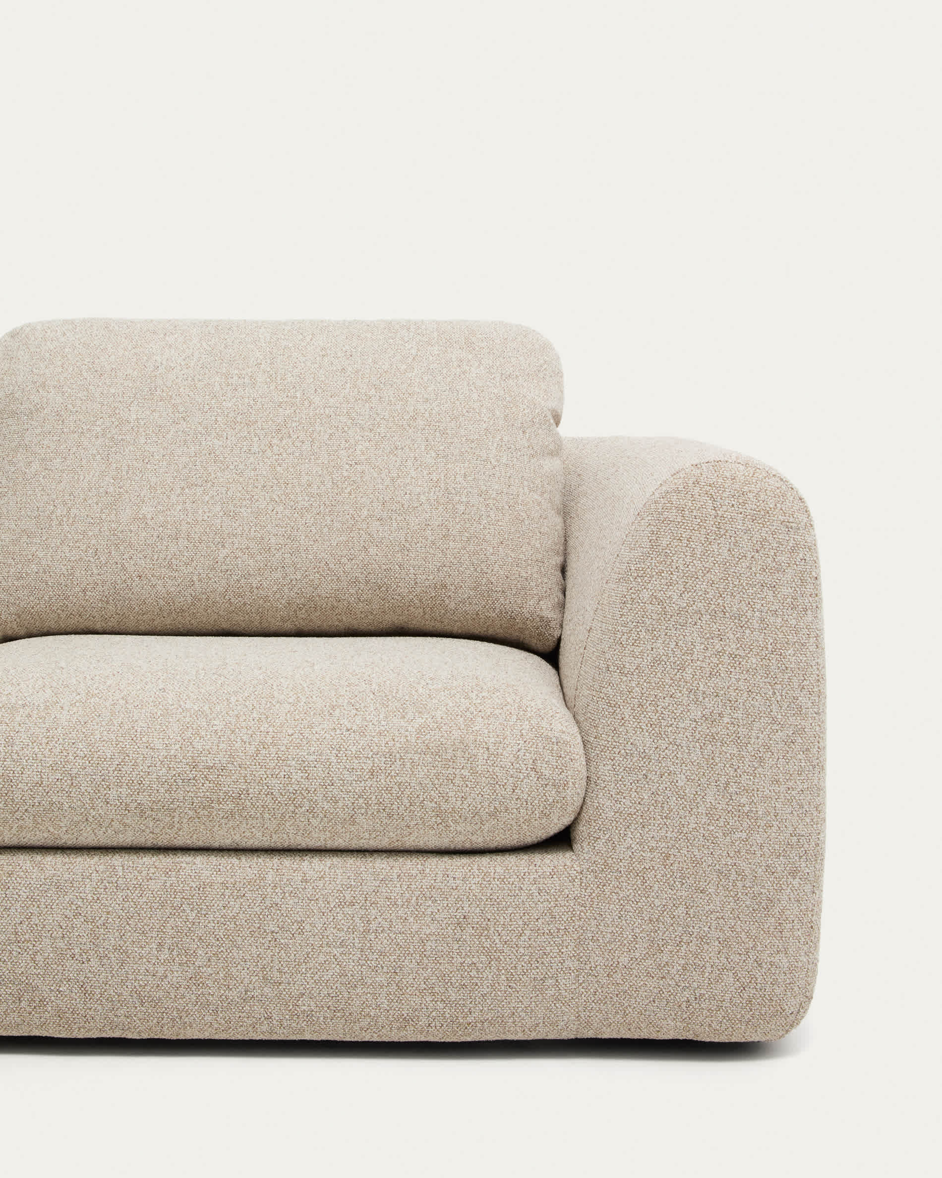 Vera beige 4-seater sofa with left-hand chaise longue 322 cm FSC Mix Credit