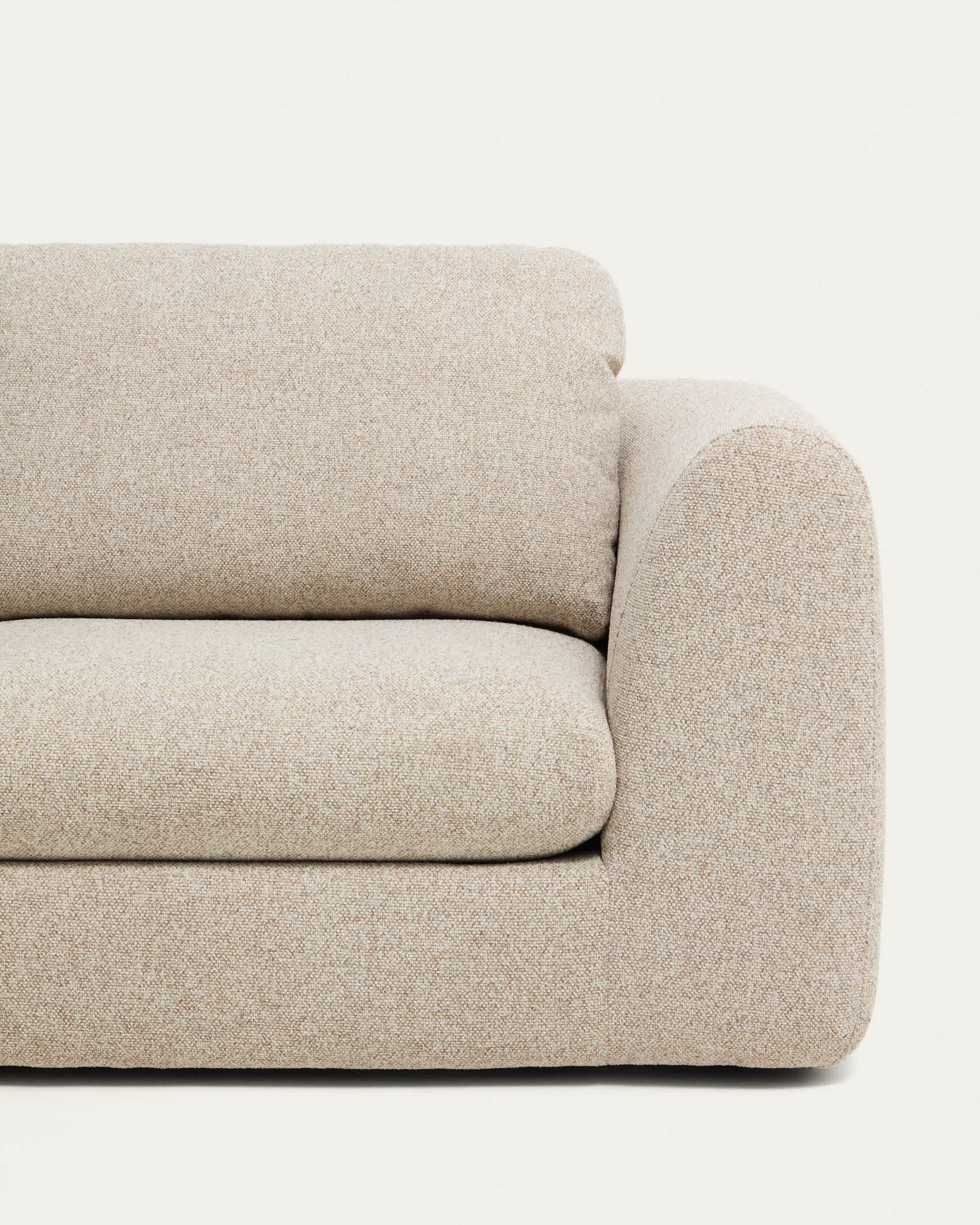 Vera beige 3-seater sofa with left-hand chaise longue 232 cm FSC Mix Credit