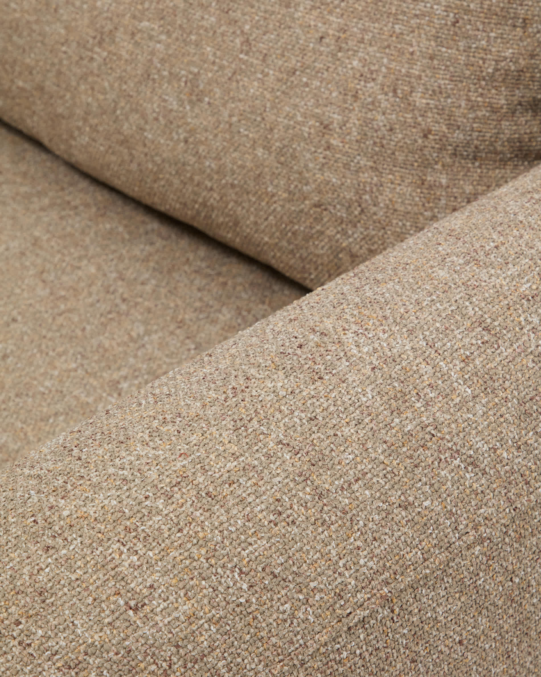 Vera light brown 3-seater sofa and right-hand chaise longue 232 cm FSC Mix Credit