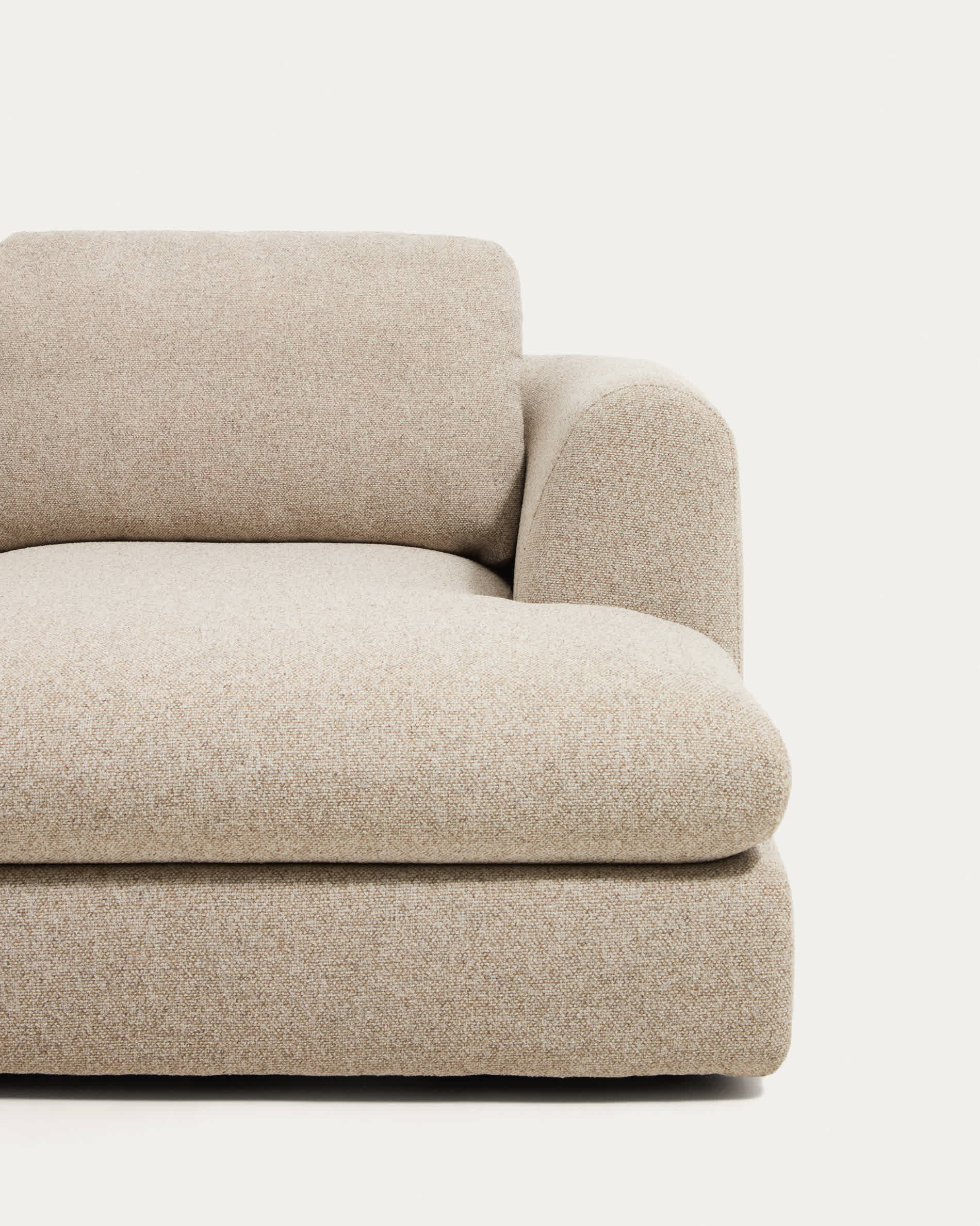 Vera beige 3-seater sofa and right-hand chaise longue 232 cm FSC Mix Credit