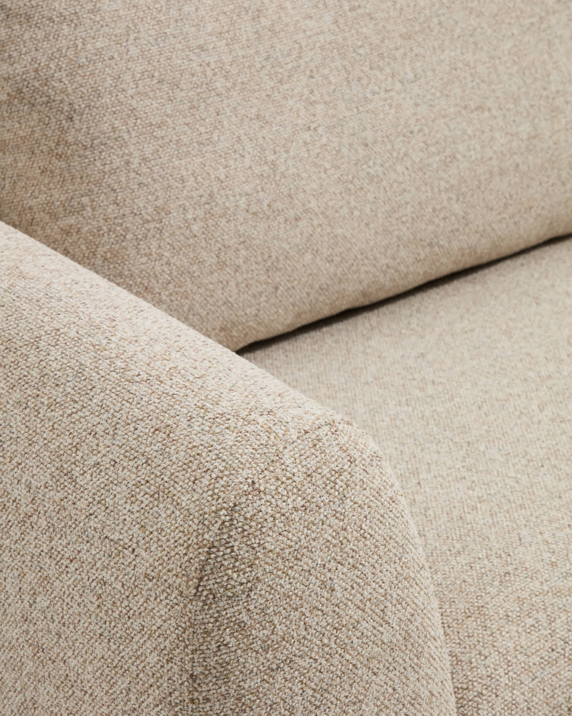 Vera beige 3-seater sofa and right-hand chaise longue 232 cm FSC Mix Credit