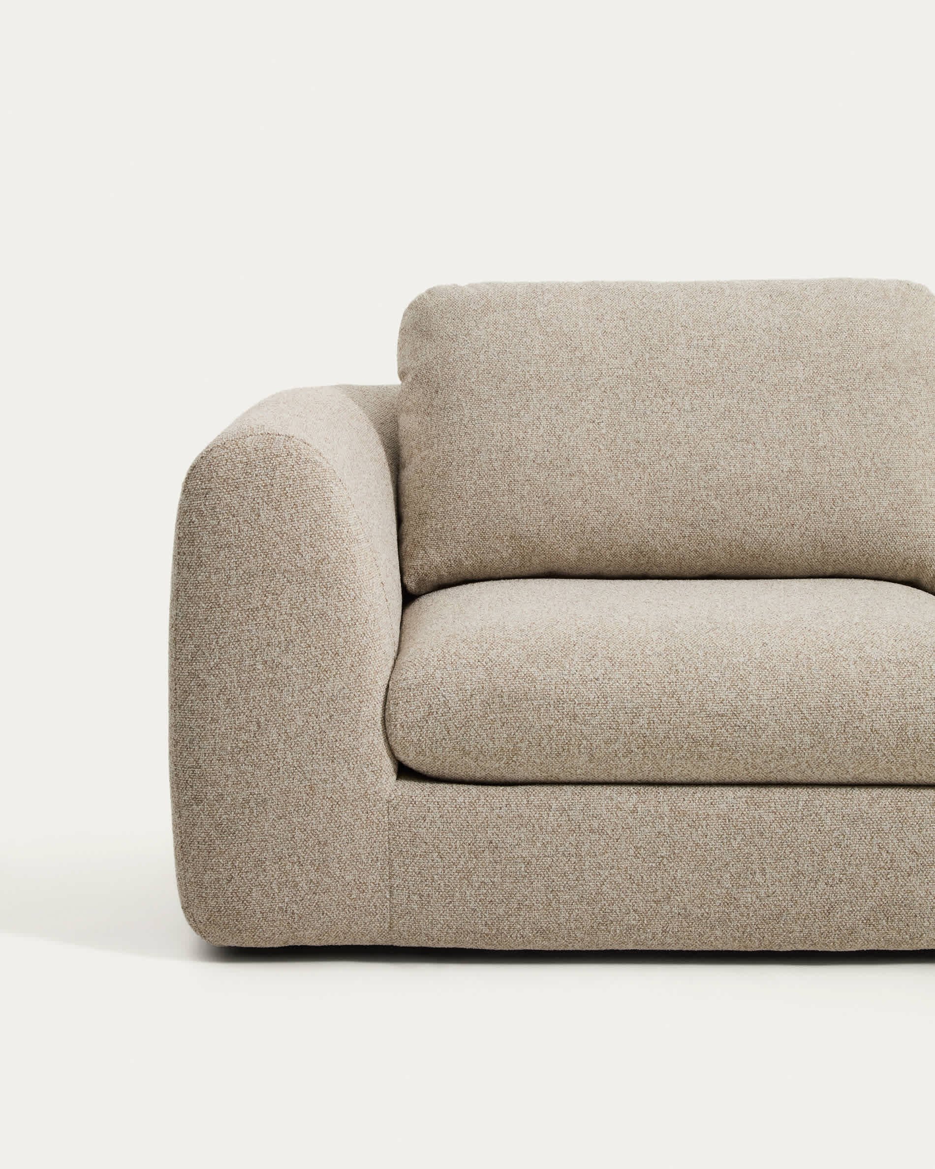Vera beige 4-seater sofa and right-hand chaise longue 322 cm FSC Mix Credit