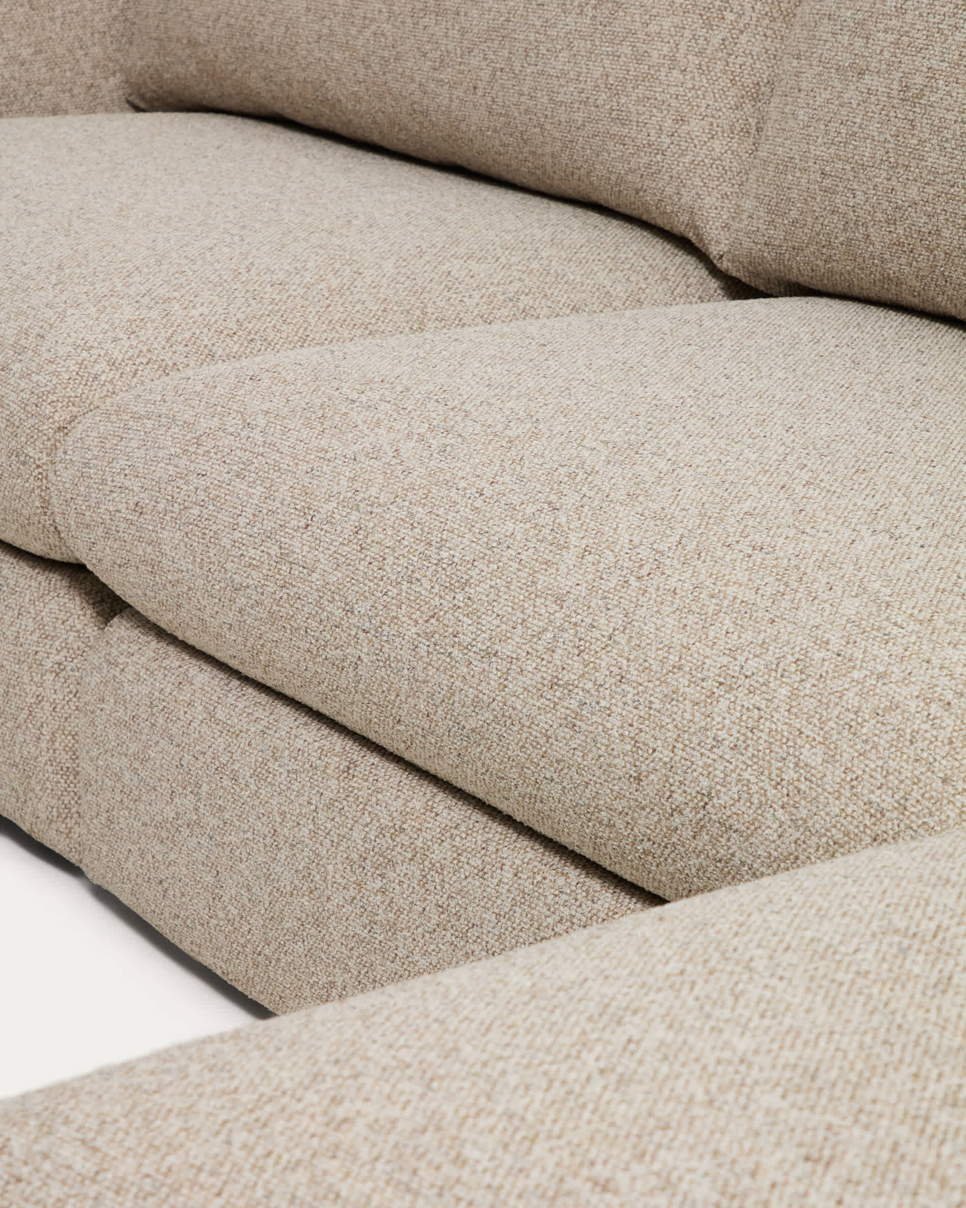 Vera beige 4-seater sofa and right-hand chaise longue 322 cm FSC Mix Credit