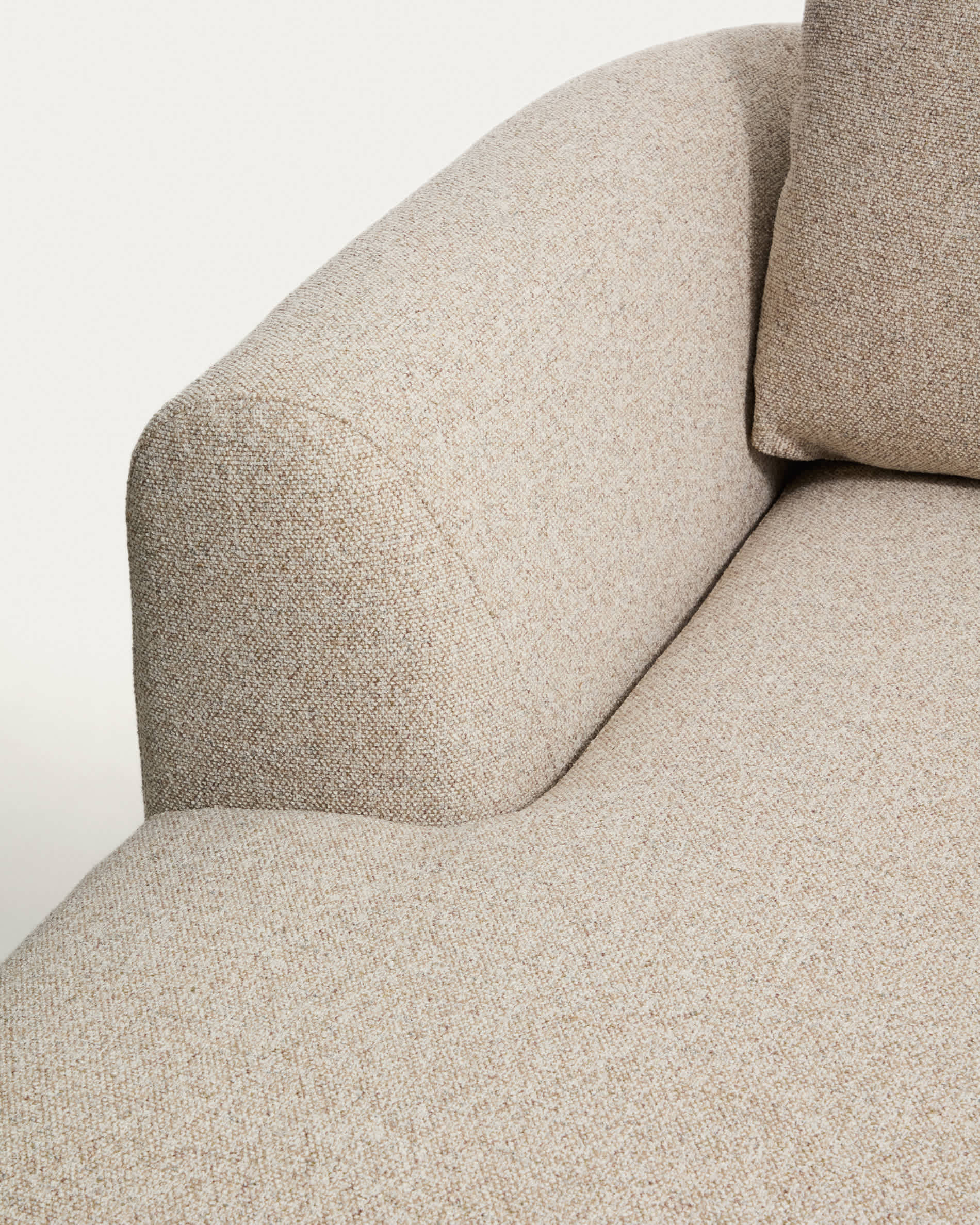 Vera beige 4-seater sofa with left-hand chaise longue 322 cm FSC Mix Credit
