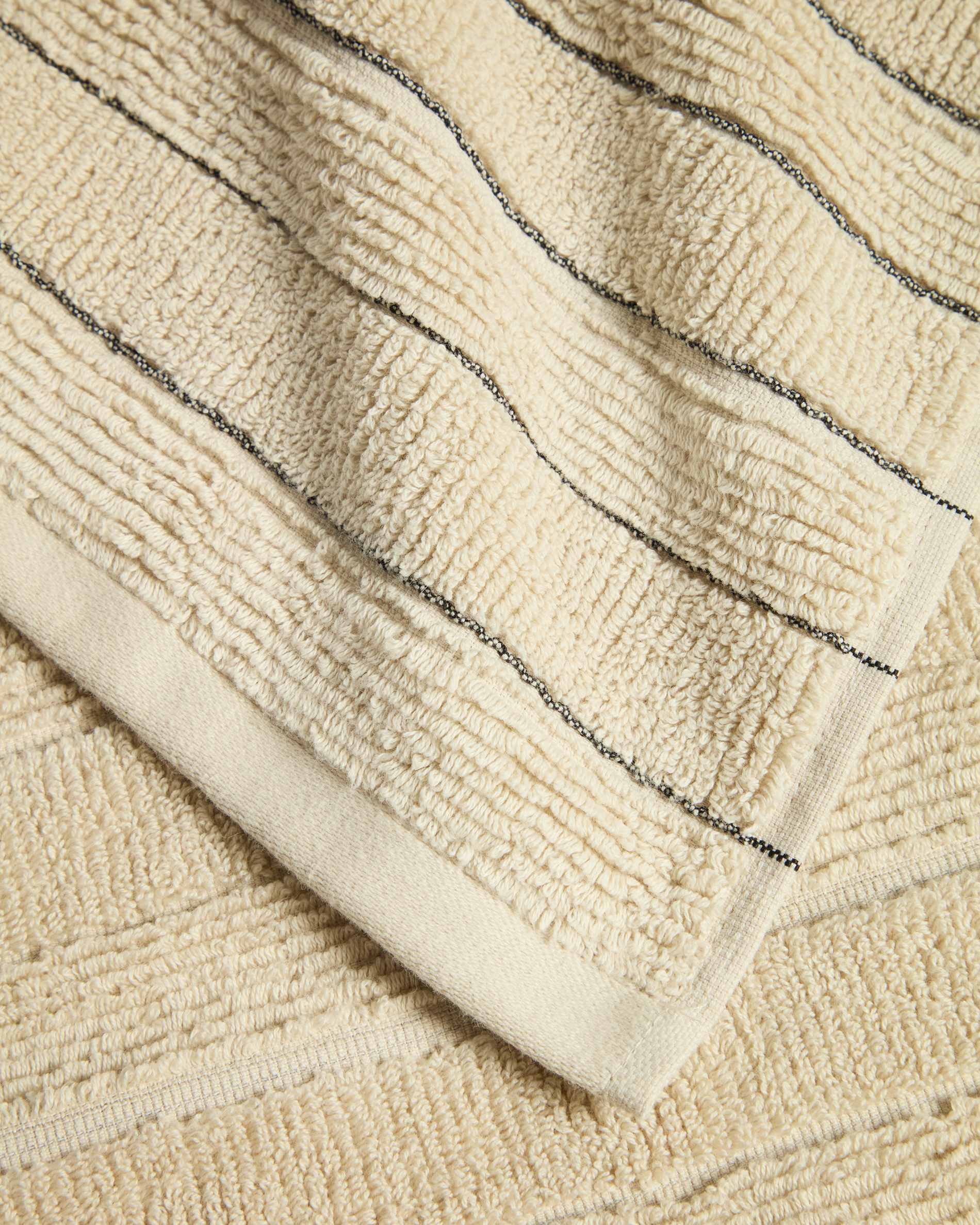 Sedy 100%-cotton jacquard beige hand towel 50 x 90 cm