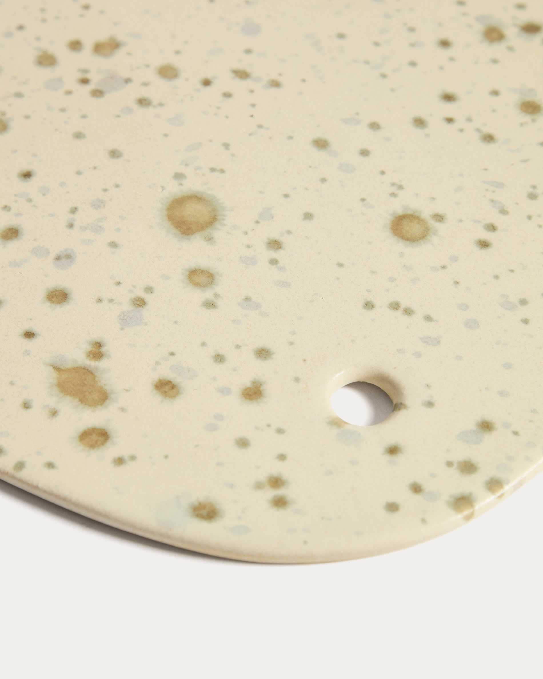 Convia white and brown ceramic serving board 26 x 36.5 cm