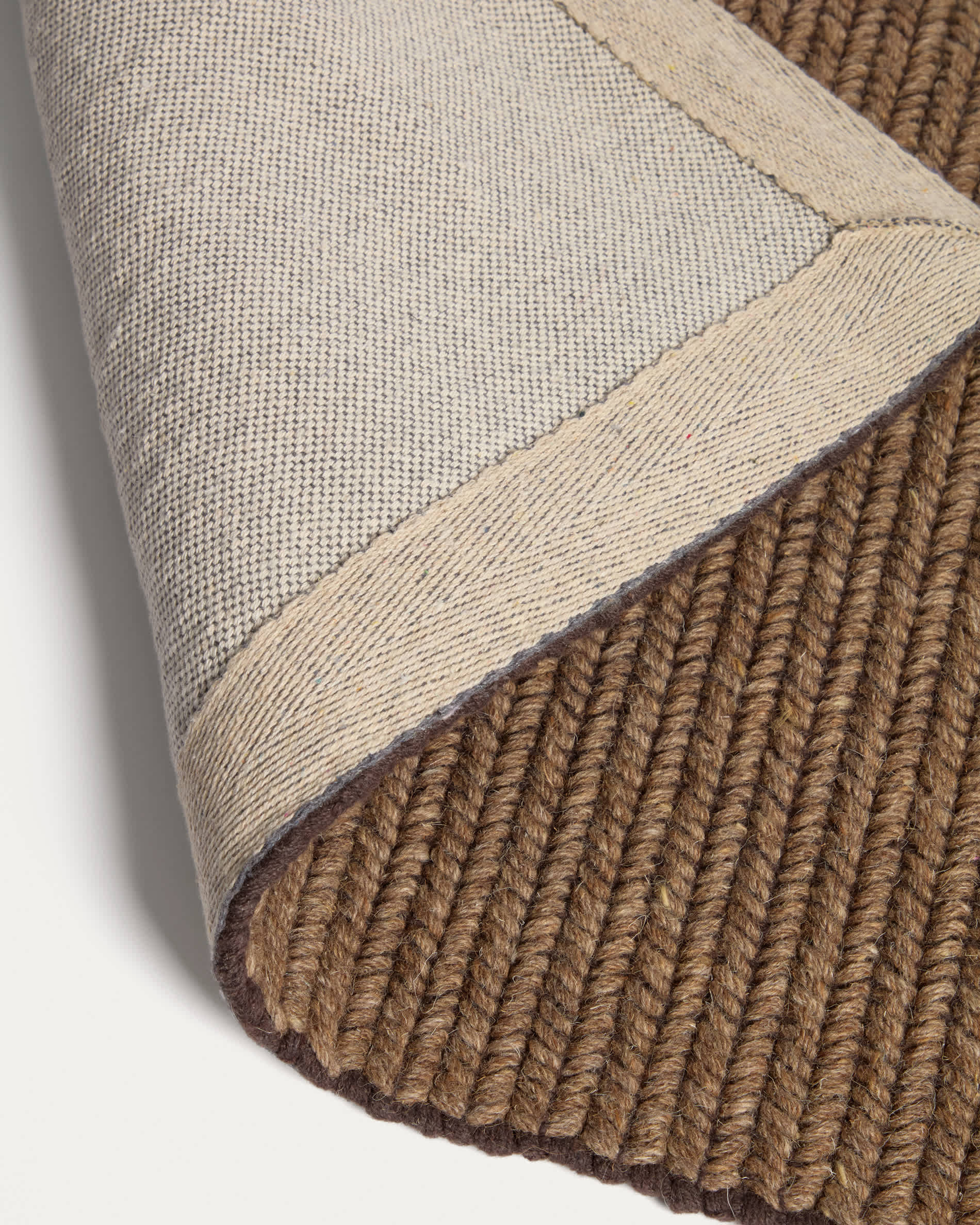 Imerna brown wool rug 160 x 230 cm