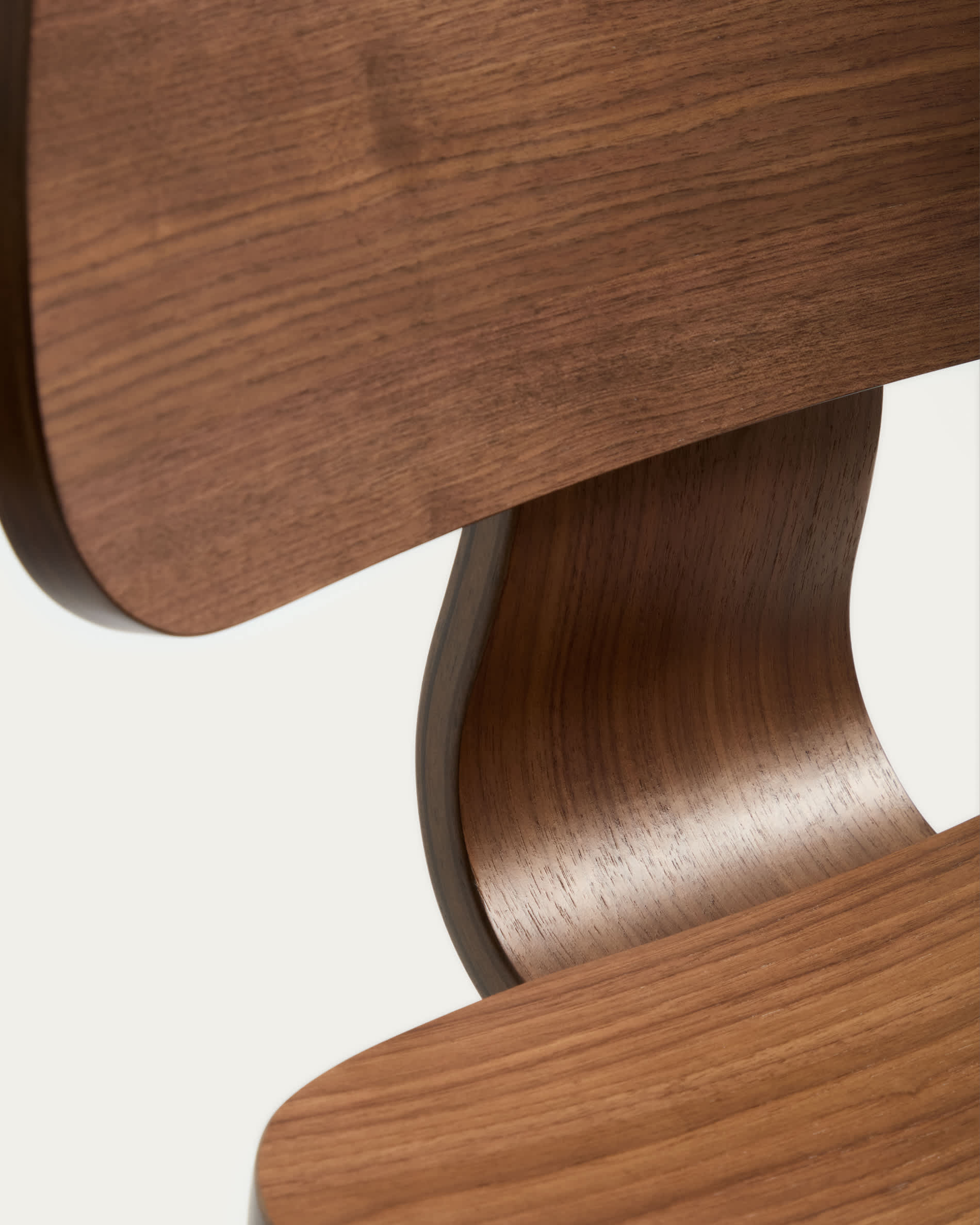 Gena stool in walnut veneer 65cm